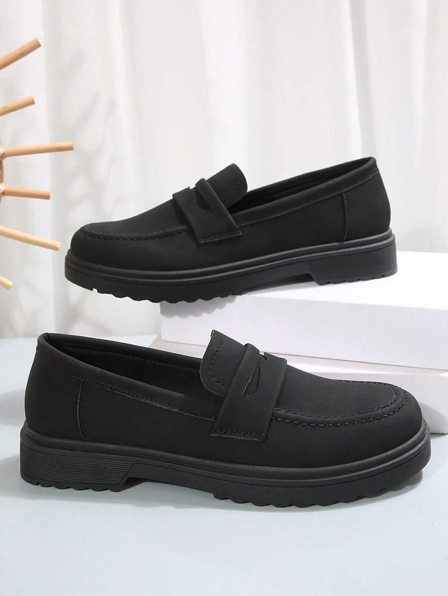 SHEIN CZARNE WSUWANE MOKASYNY S06__38