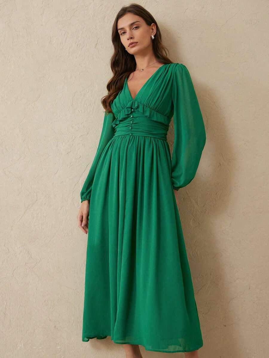 AVELORIA ZIELONA MAXI SUKIENKA S09__S