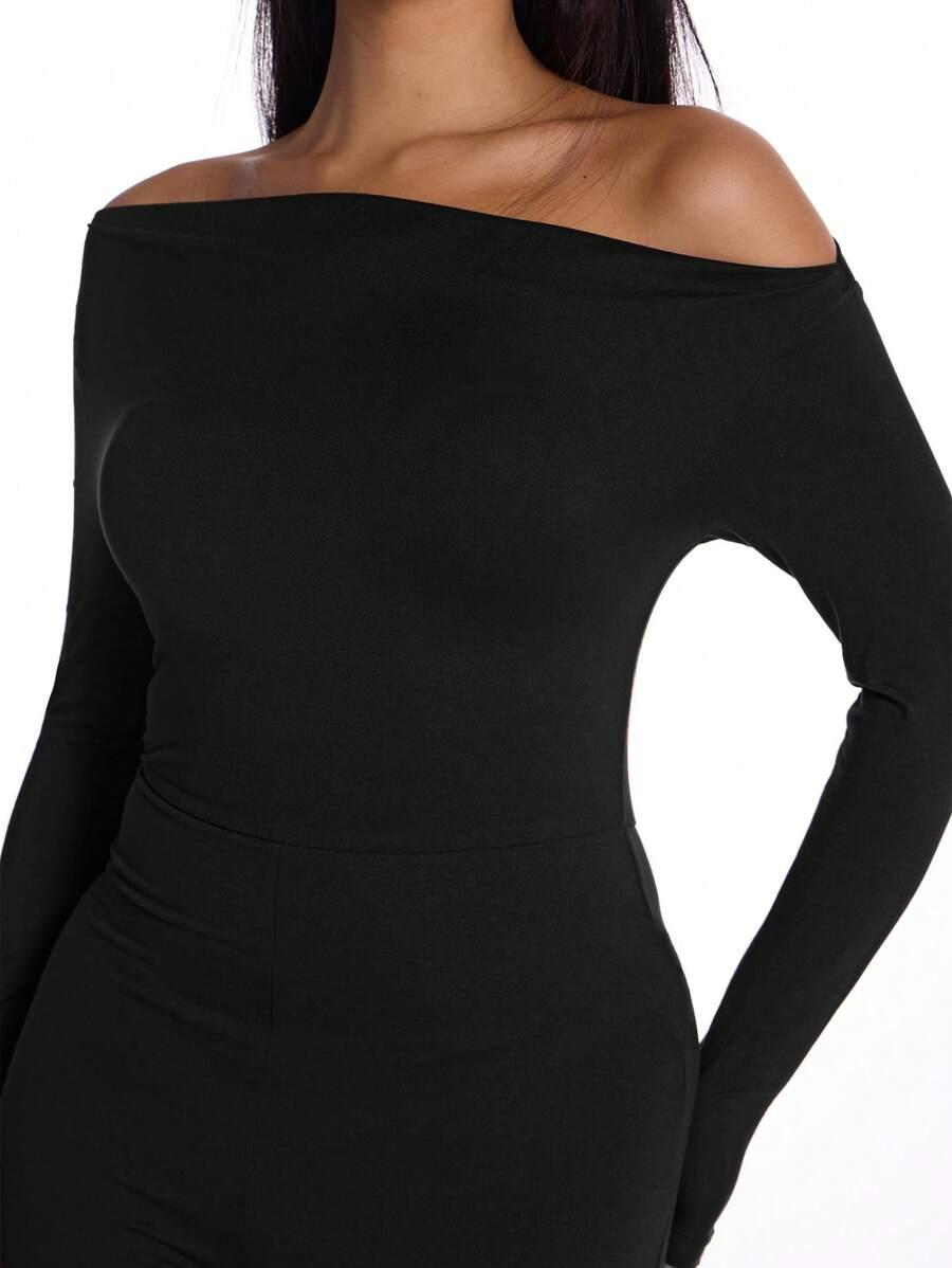 SHEIN CZARNY KOMBINEZON CASUAL S06__M