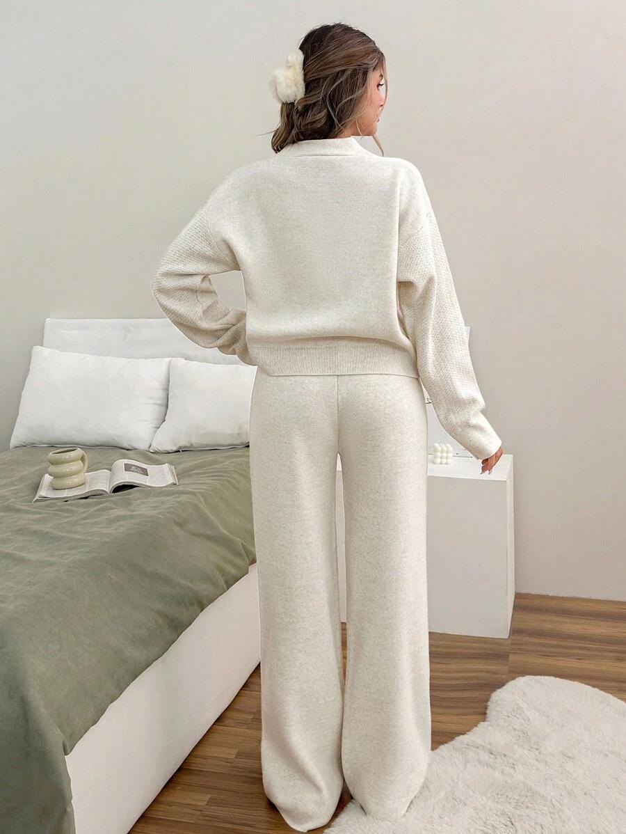 SHEIN KREMOWY SWETER GUZIKI S06__XS