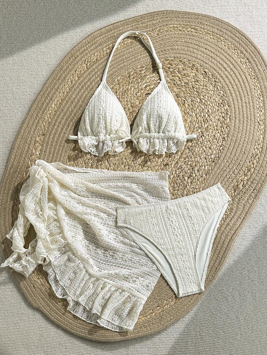 SHEIN DWUCZĘŚCIOWY STRÓJ KĄPIELOWY PAREO S09__164/170