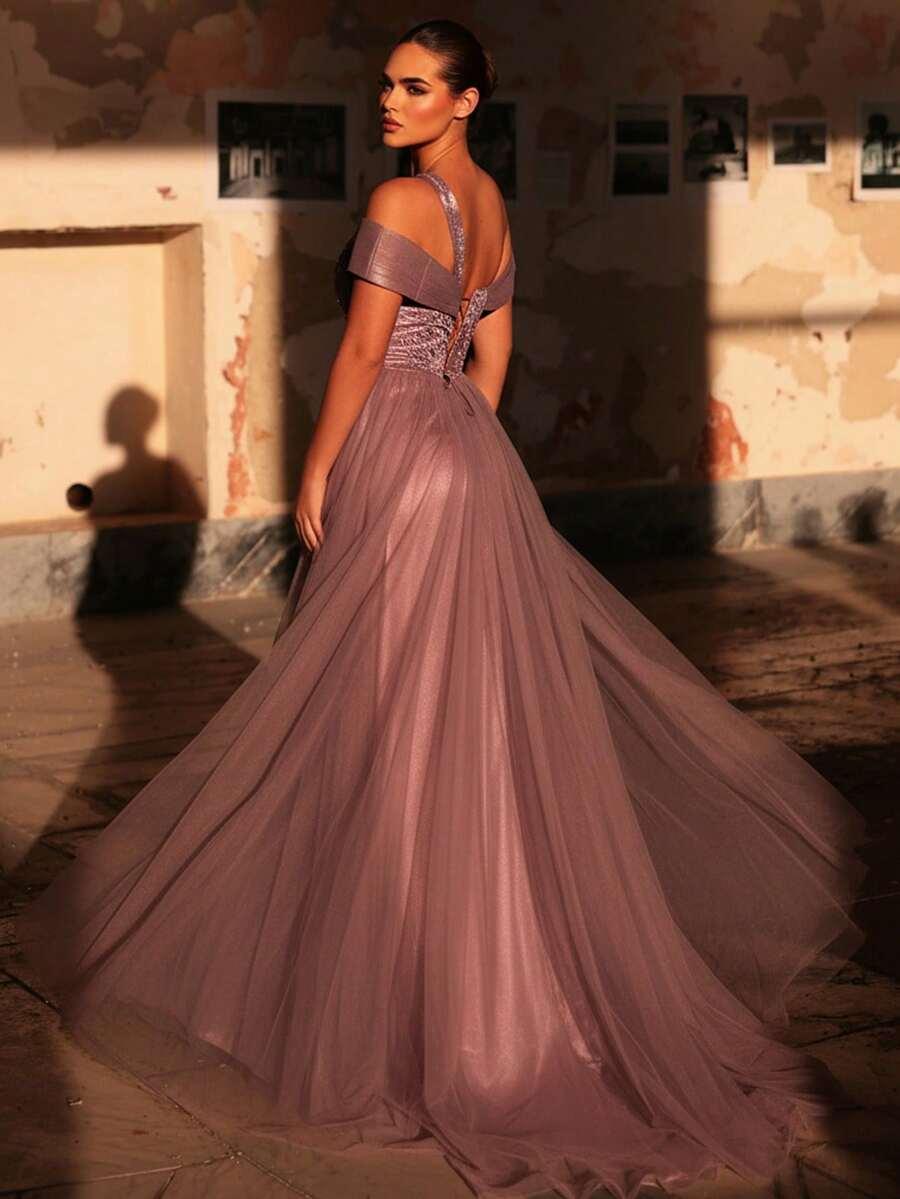 AUREIA FIOLETOWA MAXI SUKIENKA S06__S
