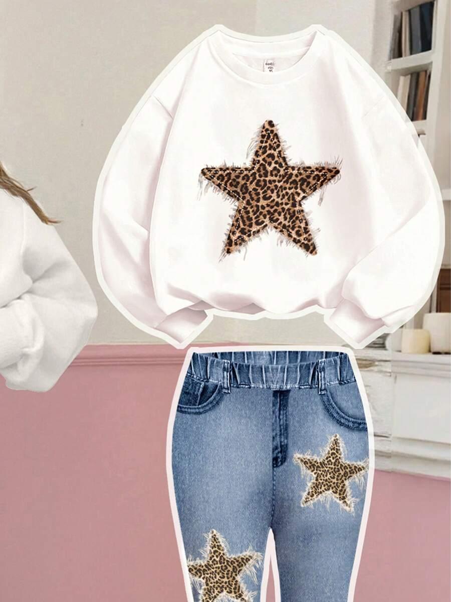 SHEIN SPODNIE BLUZA KOMPLET S06__140-146