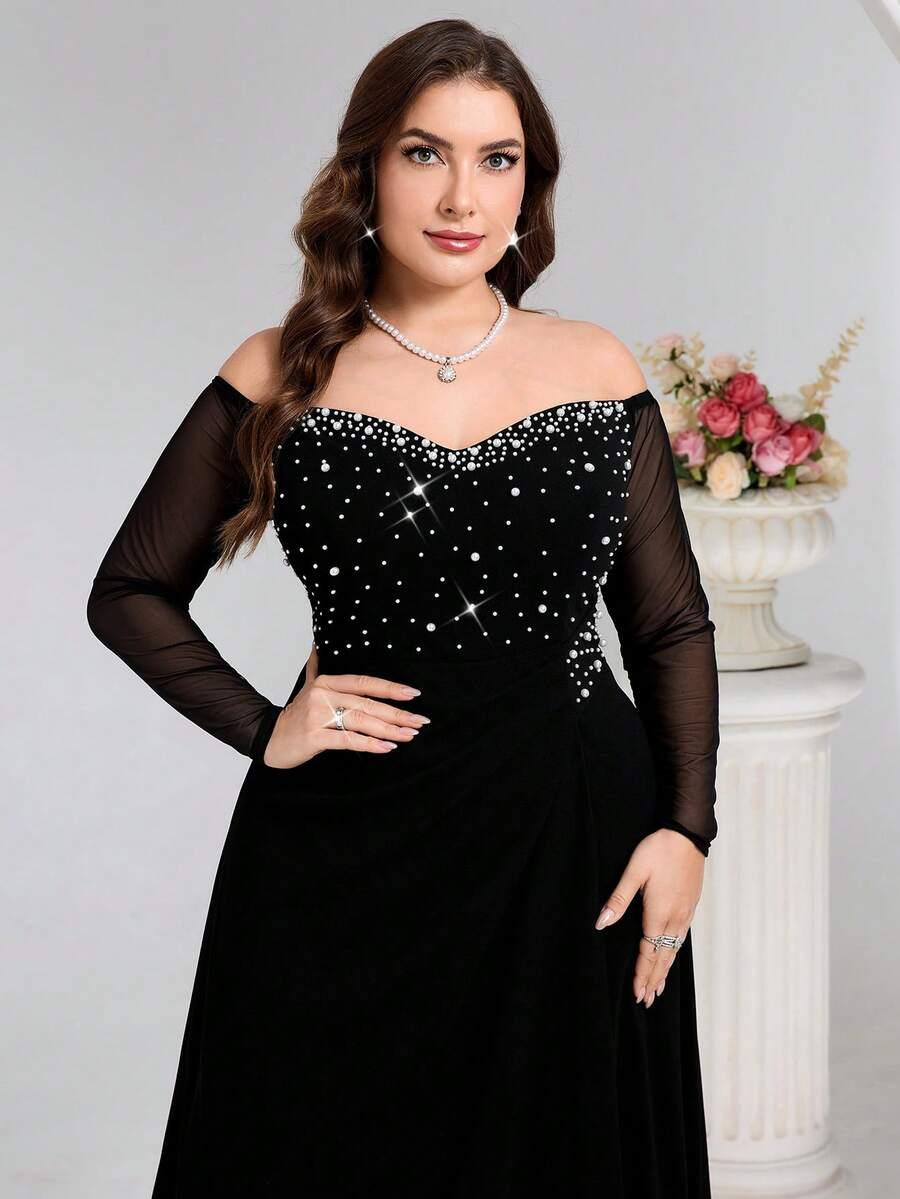 COUTIVA CZARNA MAXI SUKIENKA S06__48