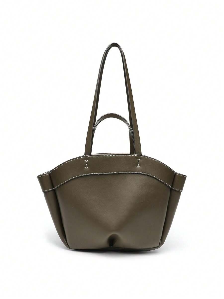 SHEIN ZIELONA TOREBKA IMITACJA SKÓRY S07__34X23X5CM