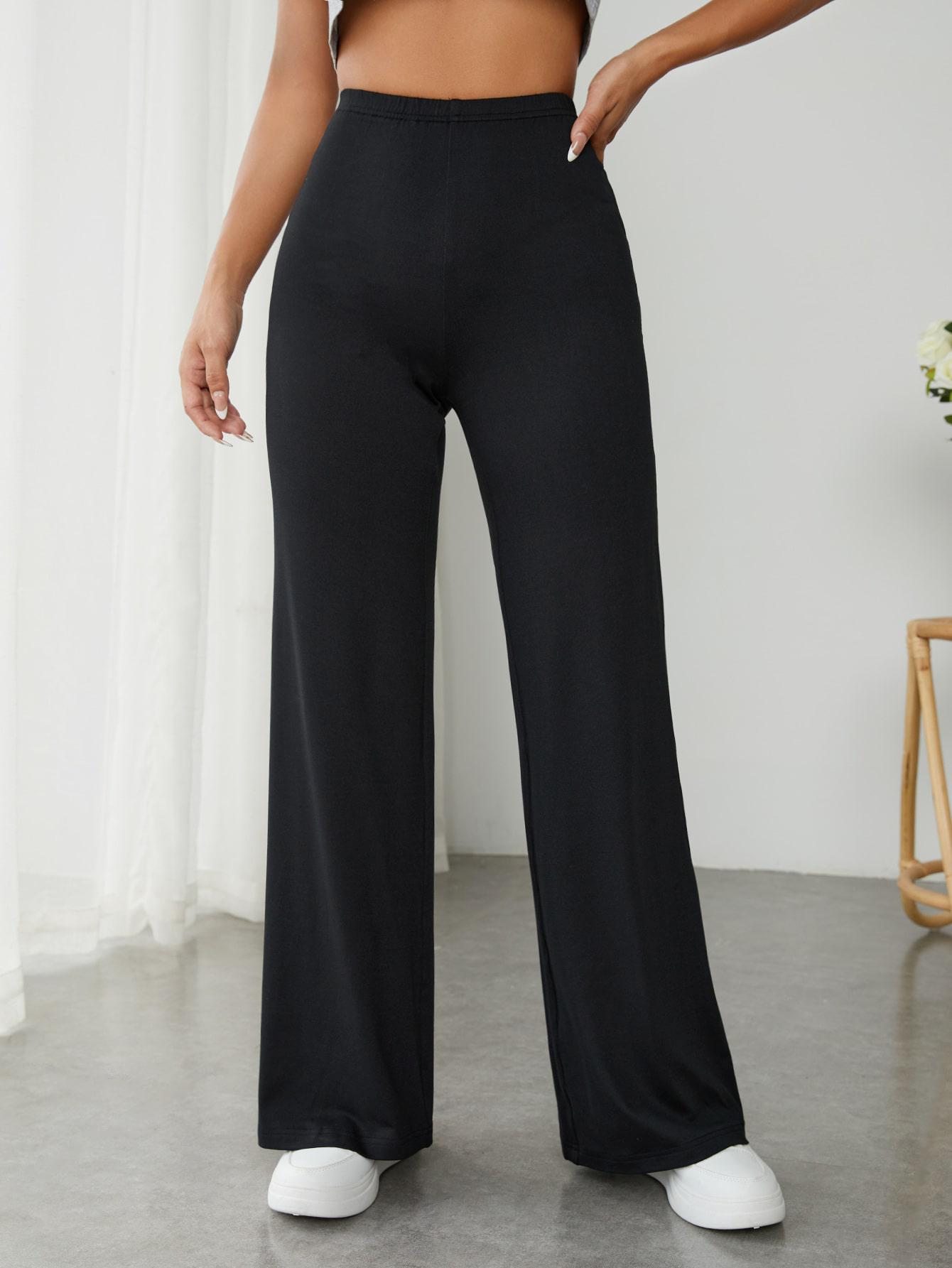SHEIN CZARNE SPODNIE CASUAL S06__M