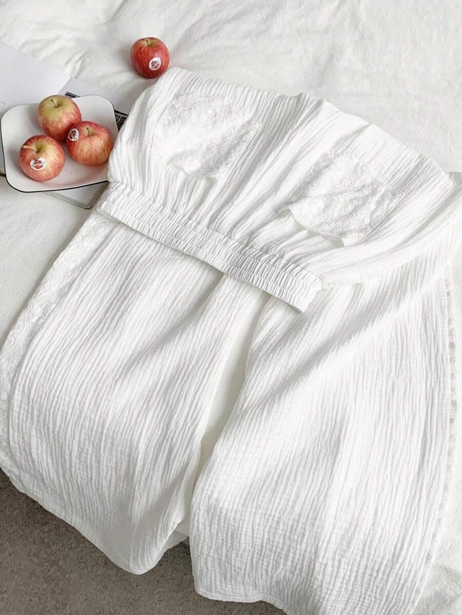COMFORTCANA BIAŁE SPODNIE CASUAL S09__L