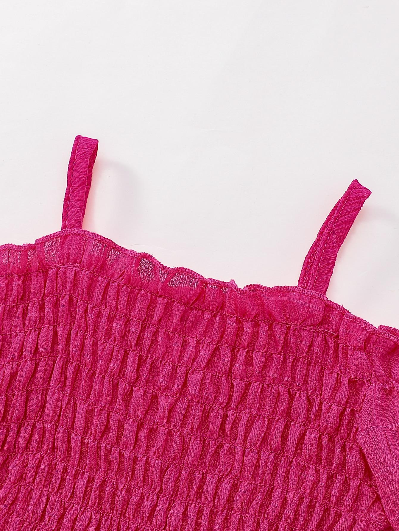 SHEIN RÓŻOWA SUKIENKA MARSZCZENIA S06__140