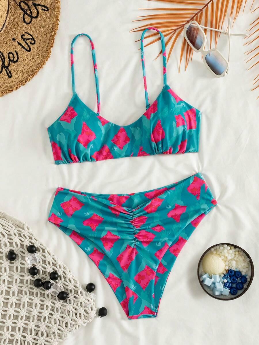 SHEIN DWUCZĘŚCIOWY STRÓJ KĄPIELOWY S09__M