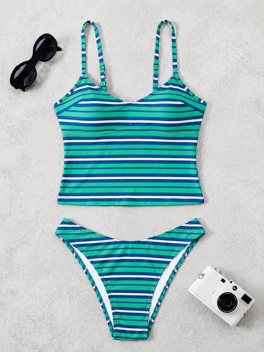 SHEIN DWUCZĘŚCIOWY STRÓJ KĄPIELOWY TOP FIGI PK01__M