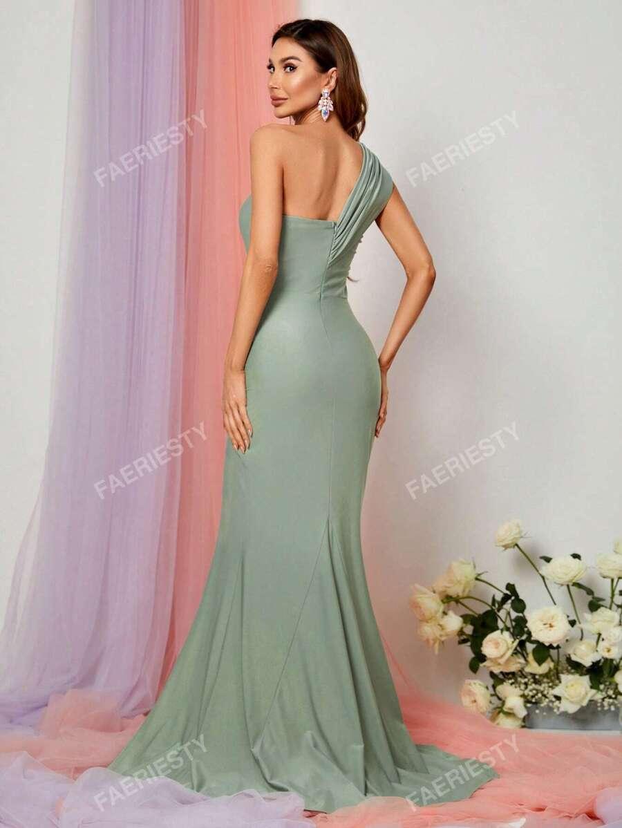 SHEIN ZIELONA MAXI SUKIENKA