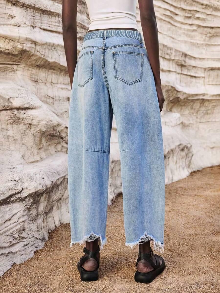 SHEIN NIEBIESKIE JEANSY PRZETARCIA S06__46