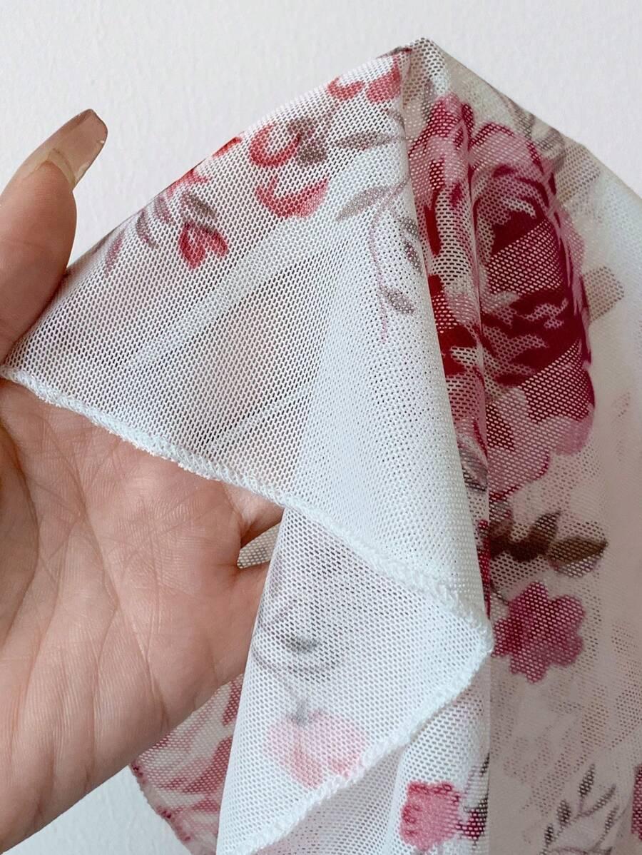 SHEIN SUKIENKA KWIATY WZÓR S06__L