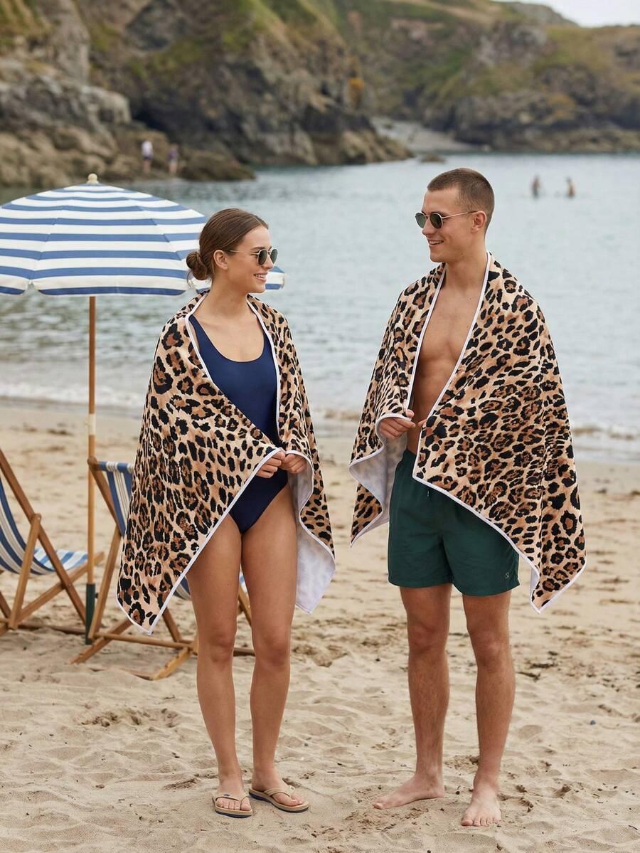 SHEIN RĘCZNIK ANIMAL PRINT S07__80X180CM