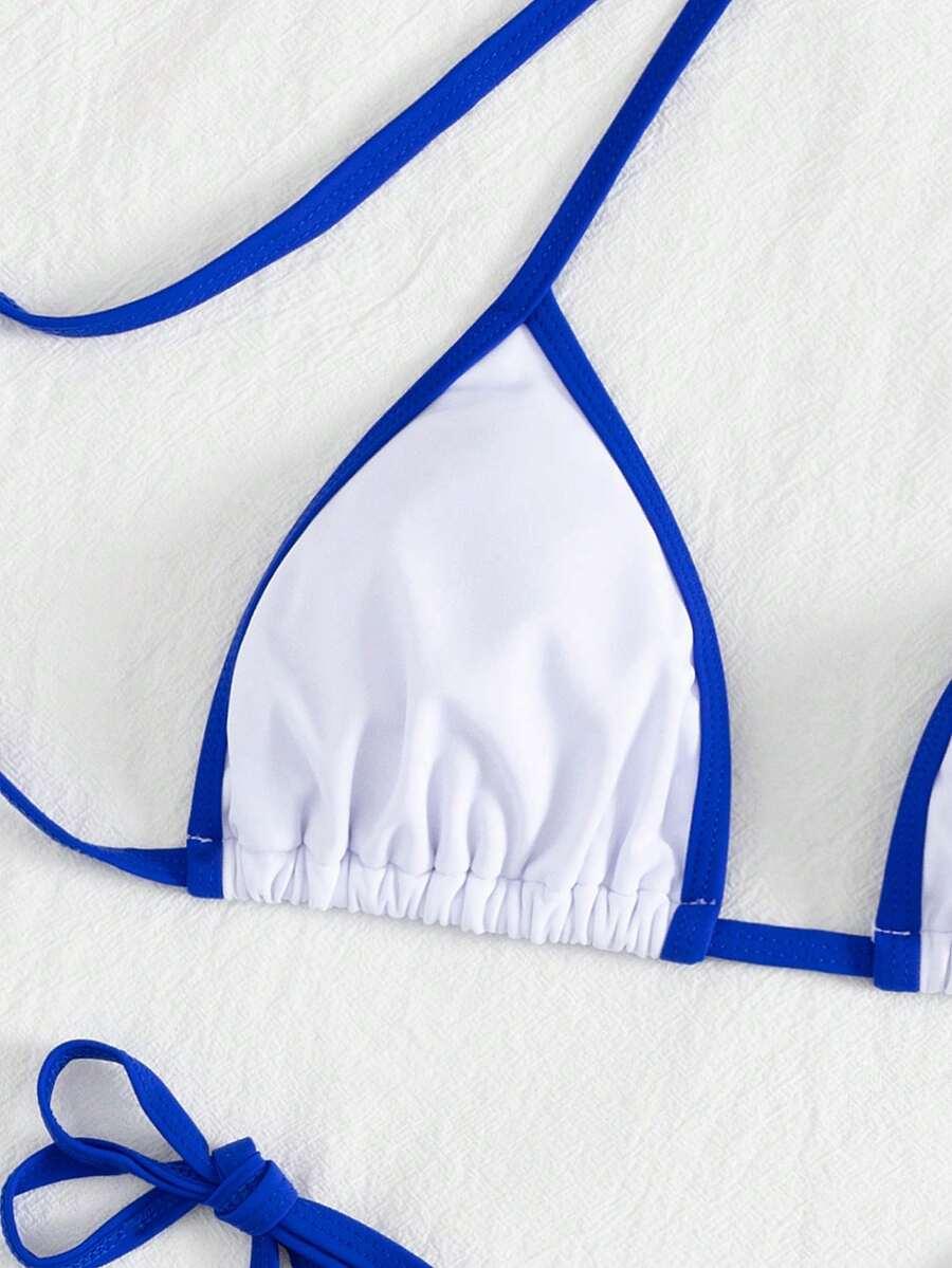 SHEIN DWUCZĘŚCIOWY STRÓJ KĄPIELOWY WIĄZANIE S09__XL
