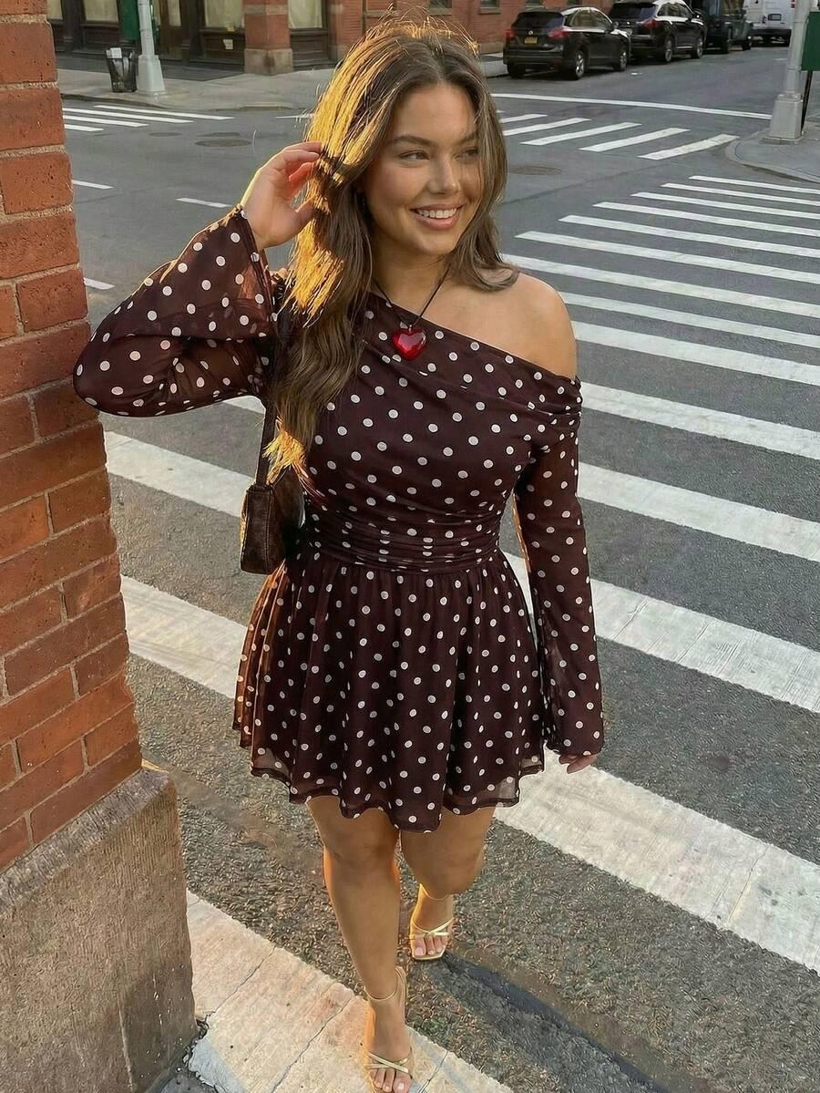SHEIN MINI SUKIENKA GROSZKI S09__XXL