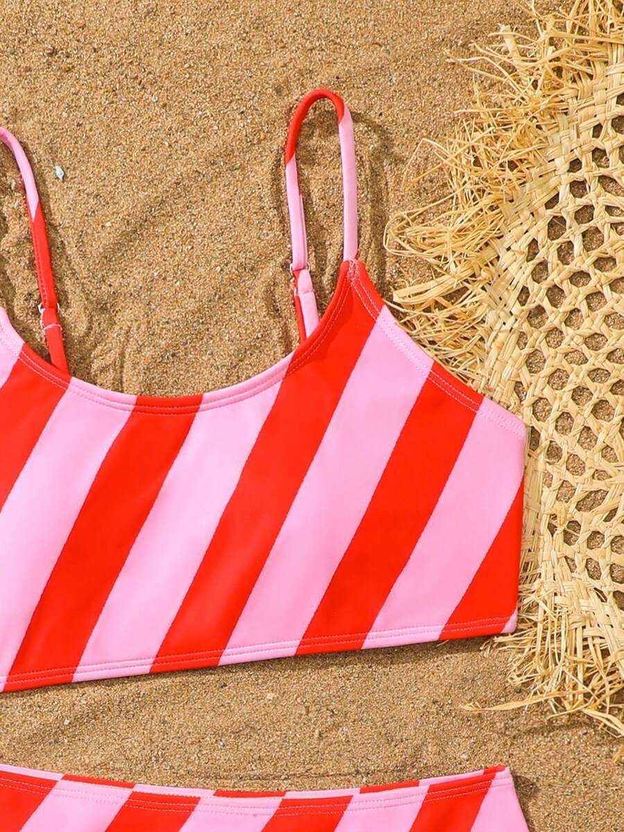 SHEIN DWUCZĘŚCIOWY STRÓJ KĄPIELOWY S09__146-152CM