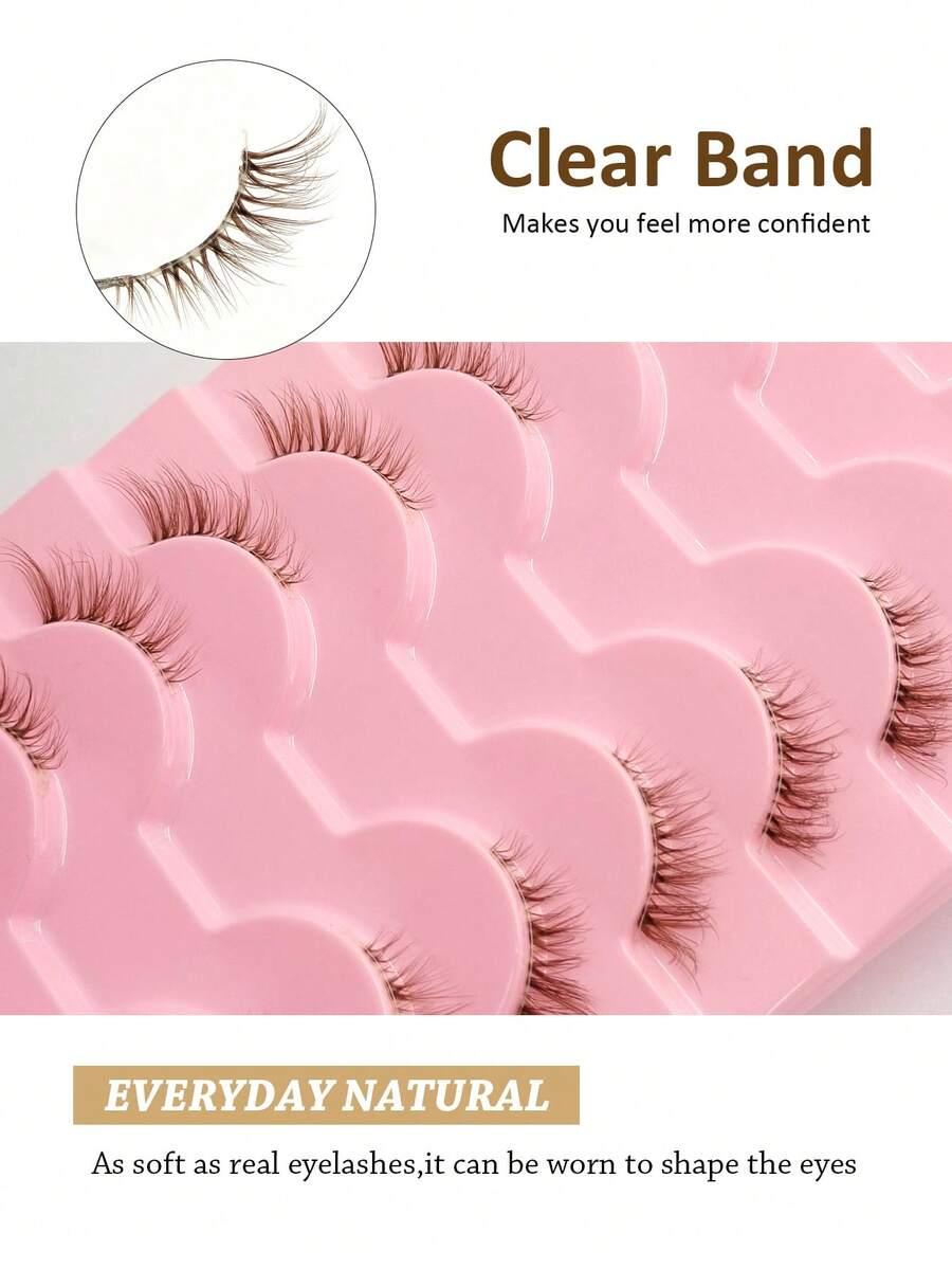 SHEIN SZTUCZNE RZĘSY NA PASKU S07__10-PACK