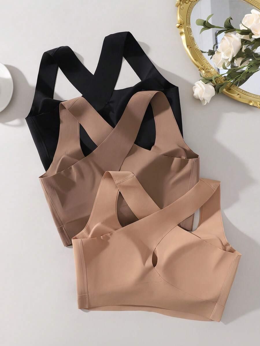 SHEIN CZARNY BIUSTONOSZ BEZSZWOWY PK01__L