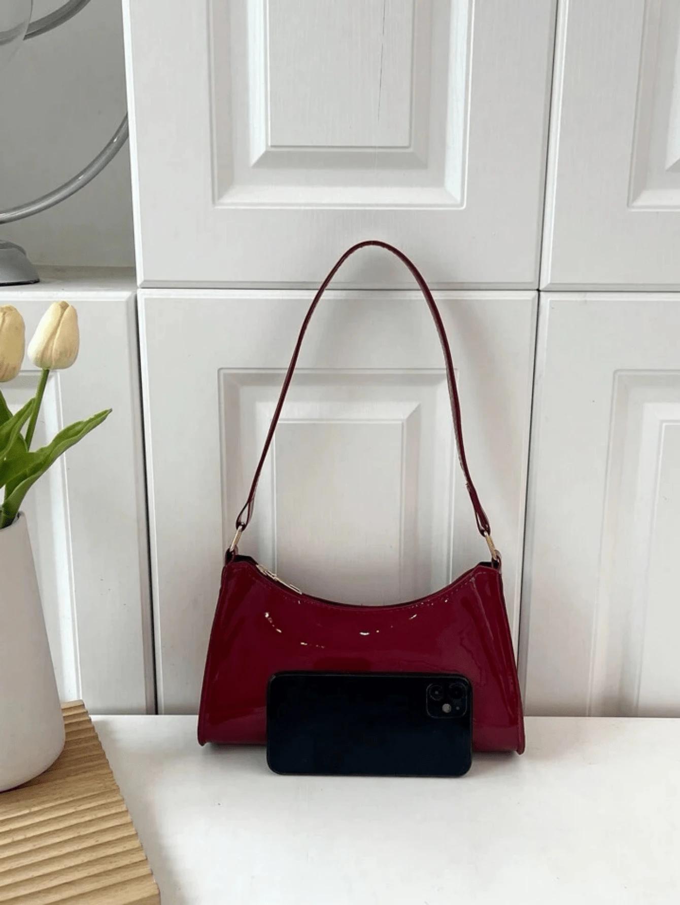 SHEIN MAŁA TOREBKA POŁYSK S07__24,5X15CM