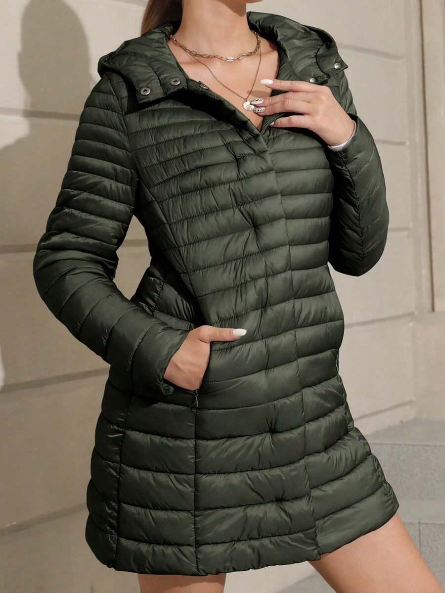 SHEIN ZIELONA PIKOWANA KURTKA W01__XL