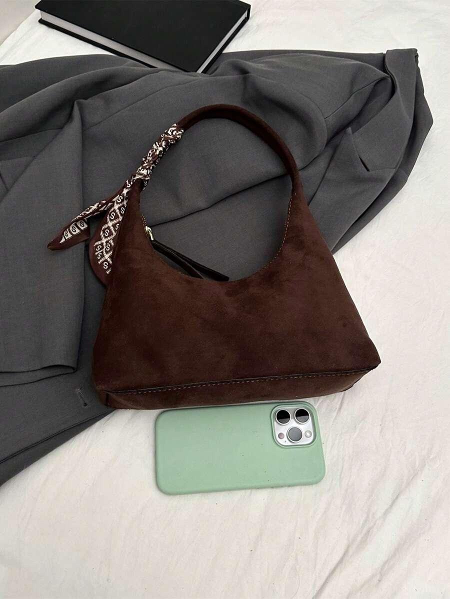 SHEIN BRĄZOWA TOREBKA ZAMEK S07__23X26