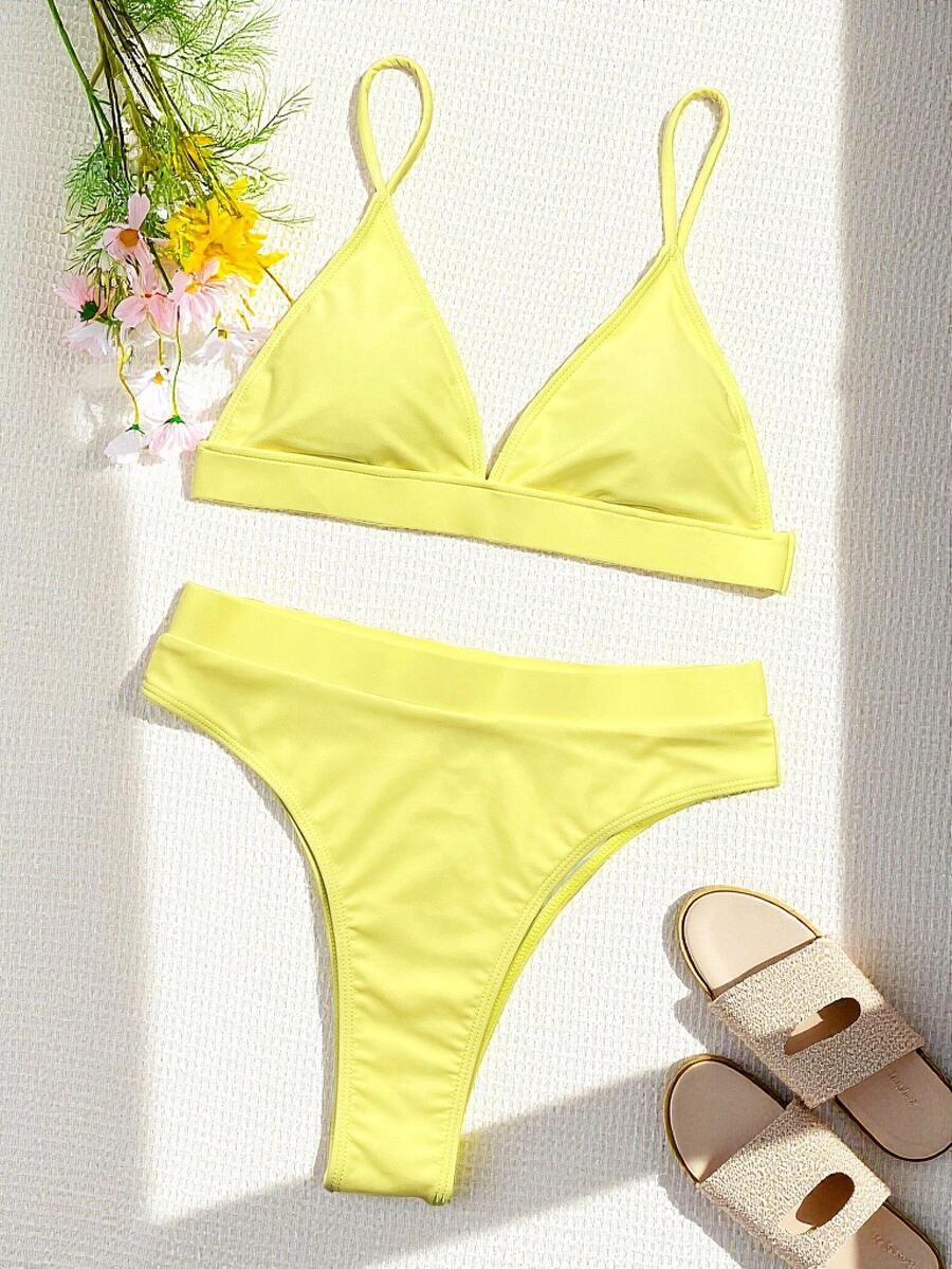 SHEIN ŻÓŁTY STRÓJ KĄPIELOWY S09__XS
