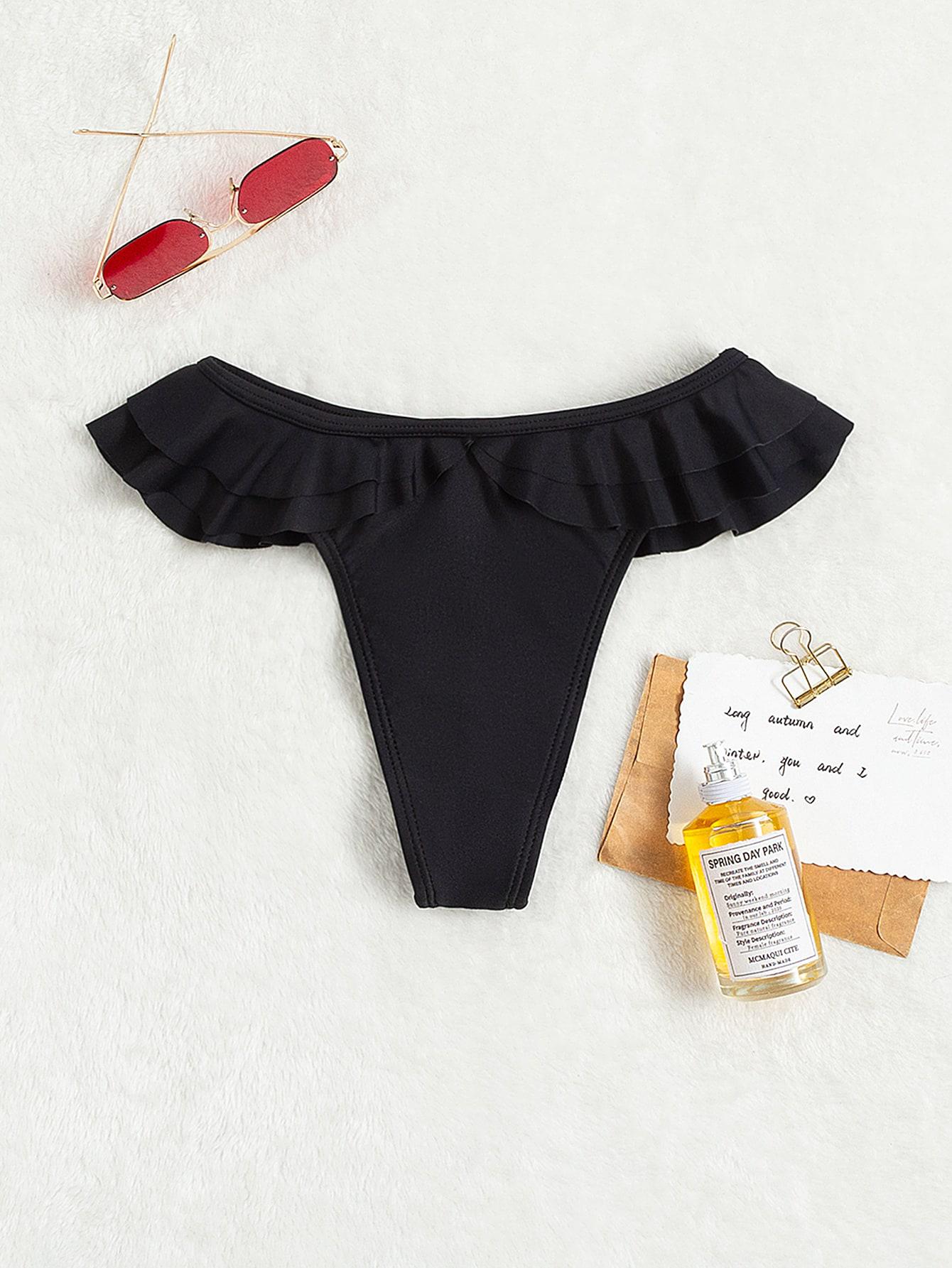 SHEIN CZARNY DÓŁ OD BIKINI S09__S
