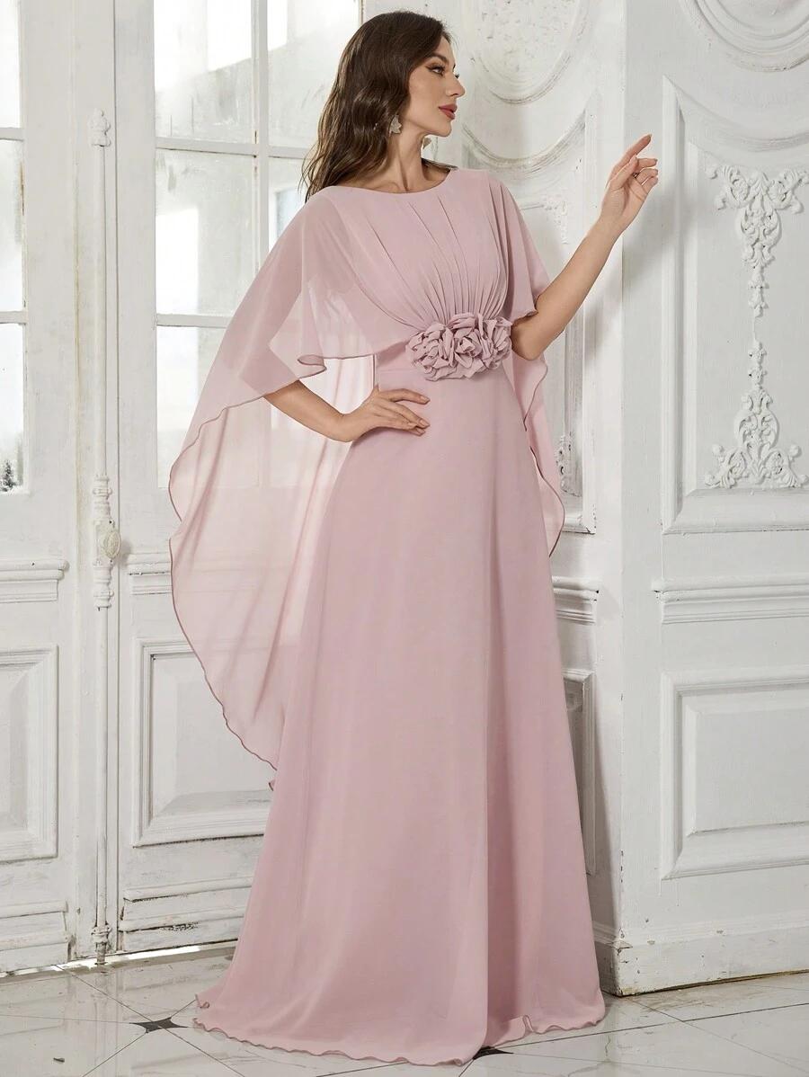 SHEIN RÓŻOWA MAXI SUKIENKA S06__M