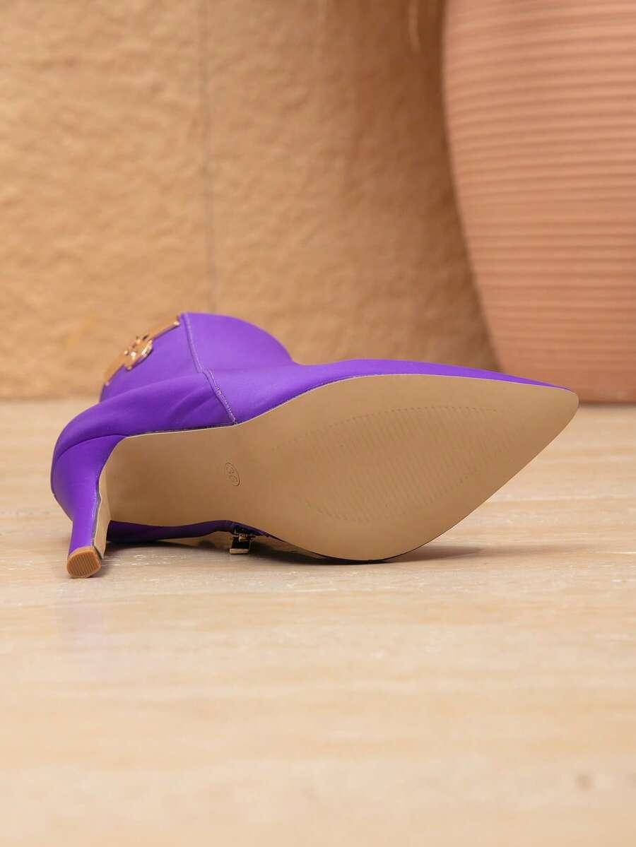SHEIN FIOLETOWE BOTKI OBCAS W01__37,5