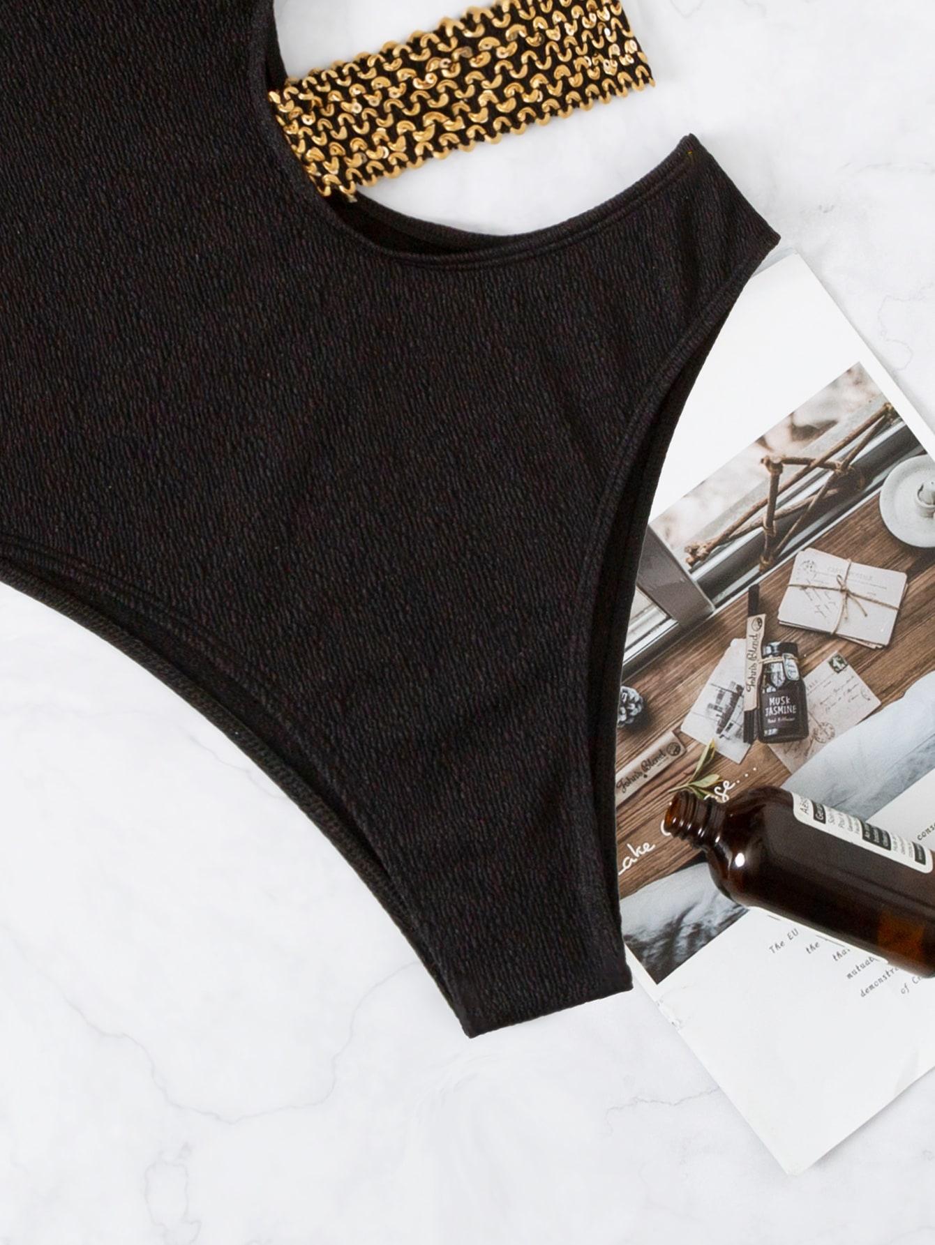 SHEIN JEDNOCZĘŚCIOWY STRÓJ KĄPIELOWY S09__S