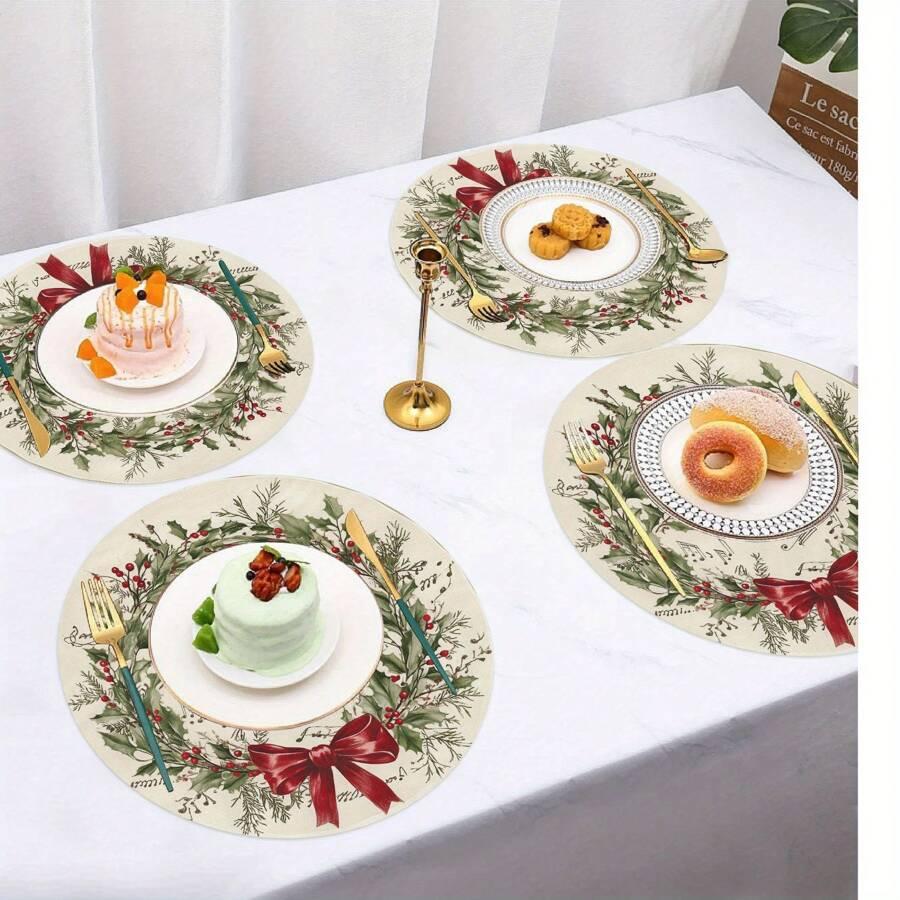 SHEIN OKRĄGŁE PODKŁADKI NA STÓŁ 3-PACK BDD__38X38CM
