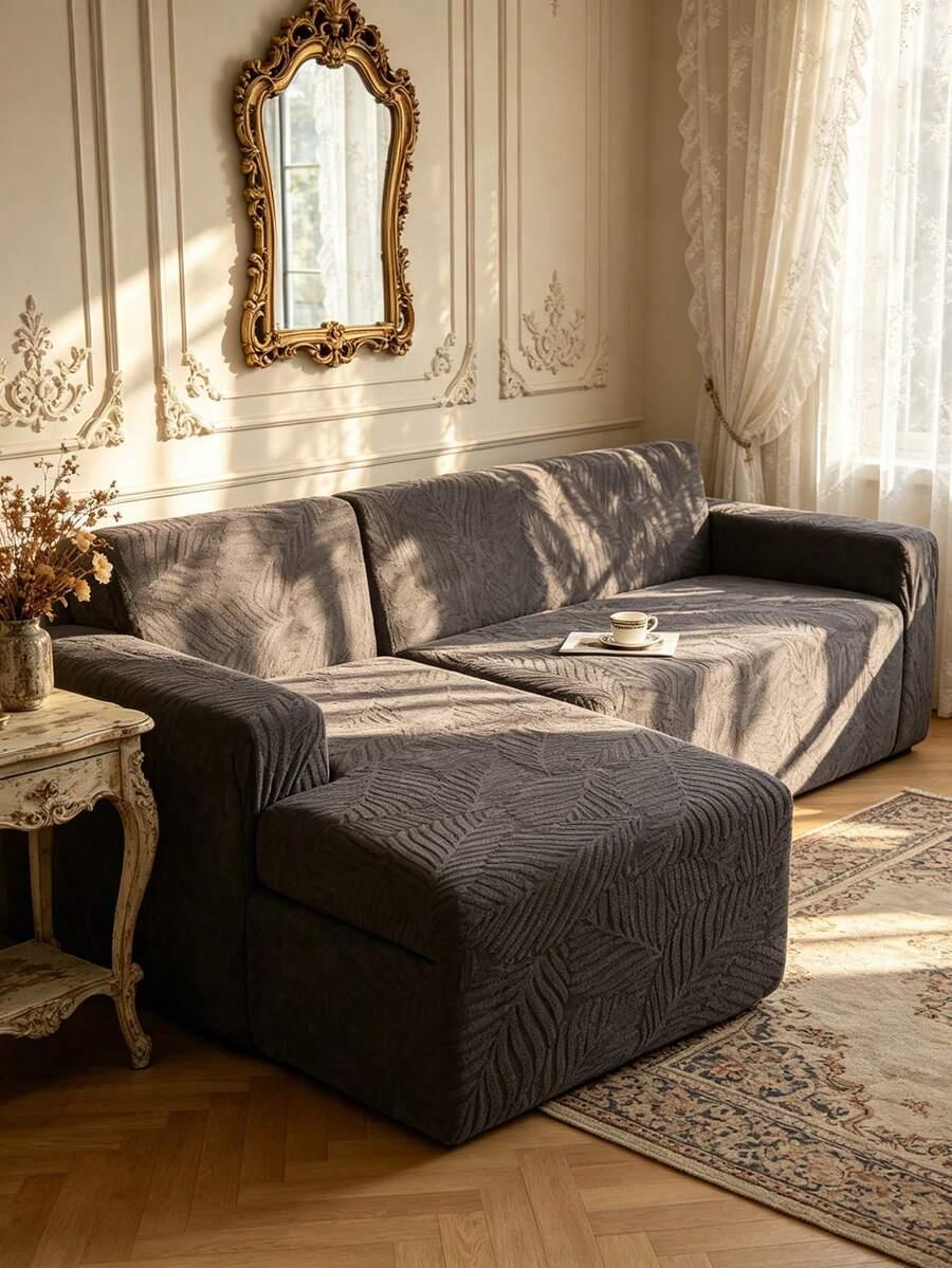 SHEIN SZARY POKROWIEC NA SOFĘ 4 OSOBOWĄ S07__235X30