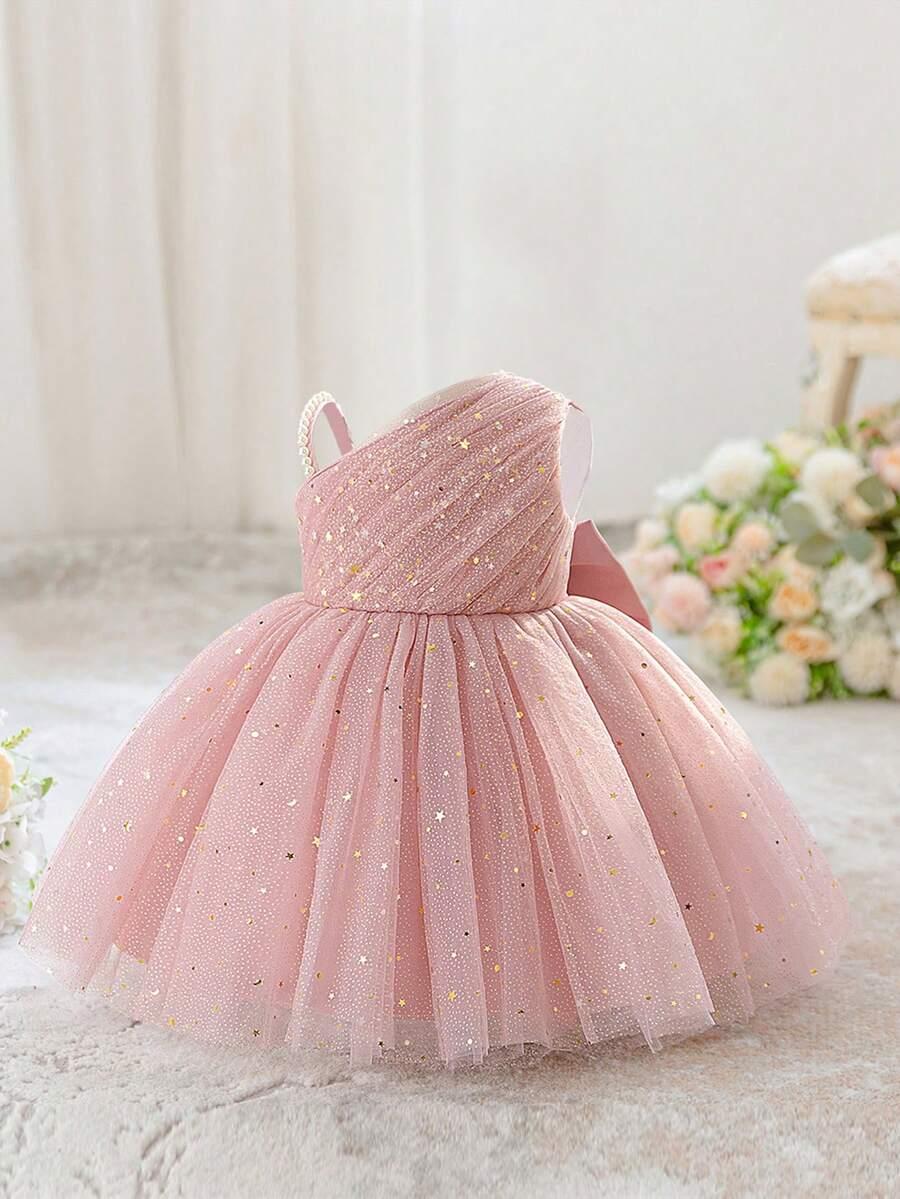 SHEIN TIULOWA ZDOBIONA SUKIENKA KOKARDA S06__80/86