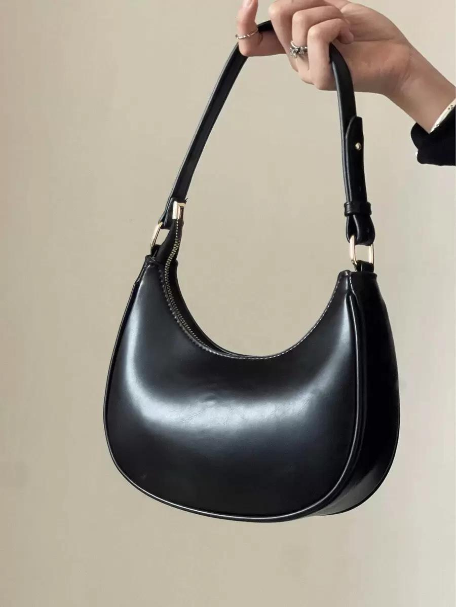 SHEIN CZARNA KLASYCZNA TOREBKA S07__6X18X25
