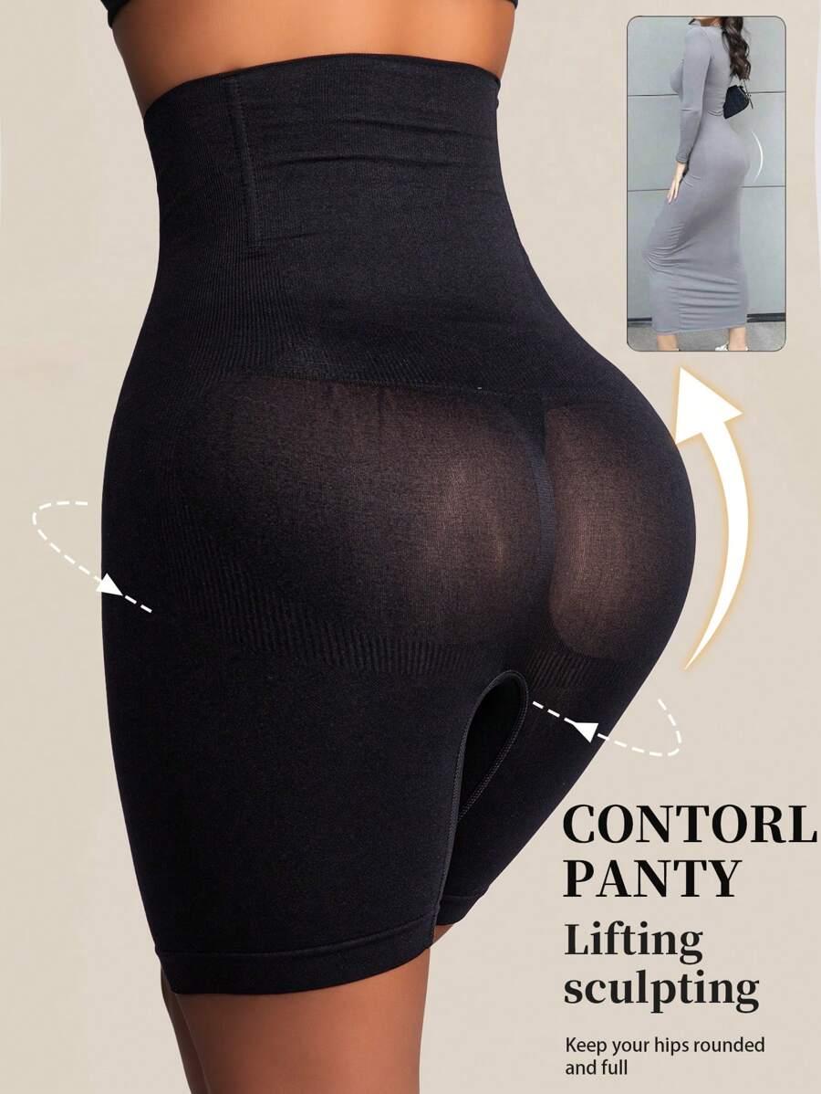 SHEIN CZARNE SPODENKI WYSZCZUPLAJĄCE S06__XL
