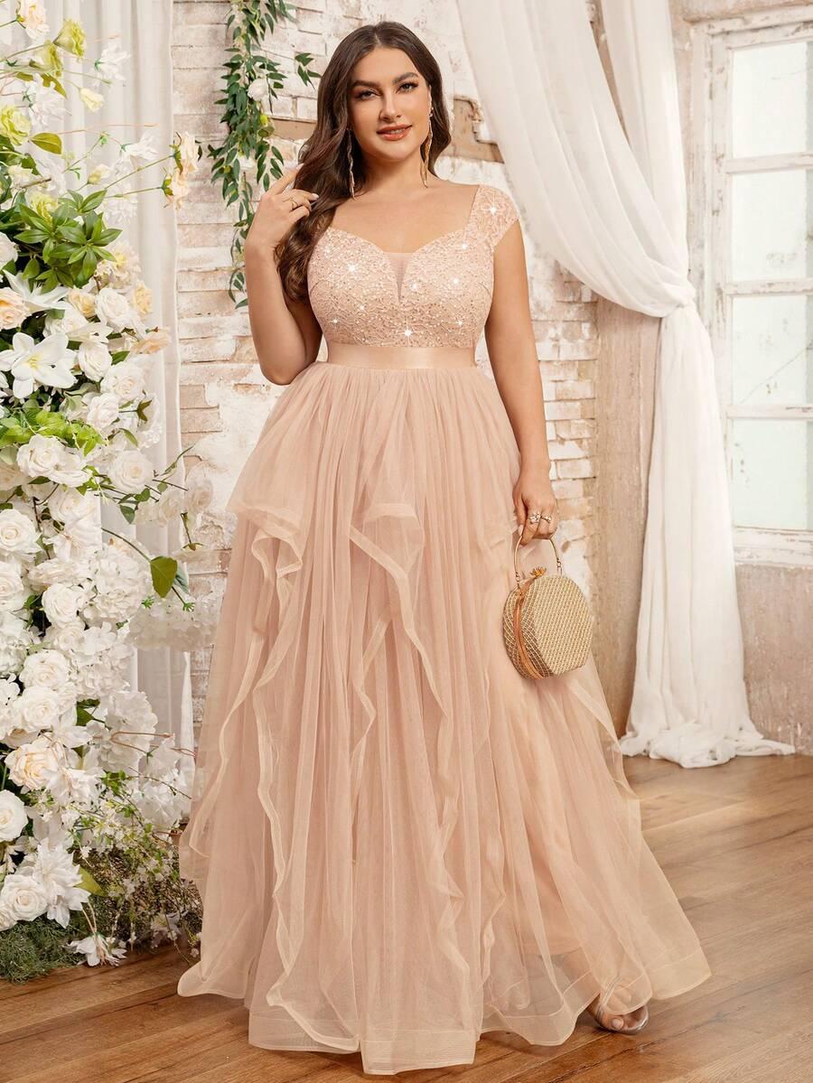 SHEIN MAXI SUKIENKA ZDOBIENIE S06__48