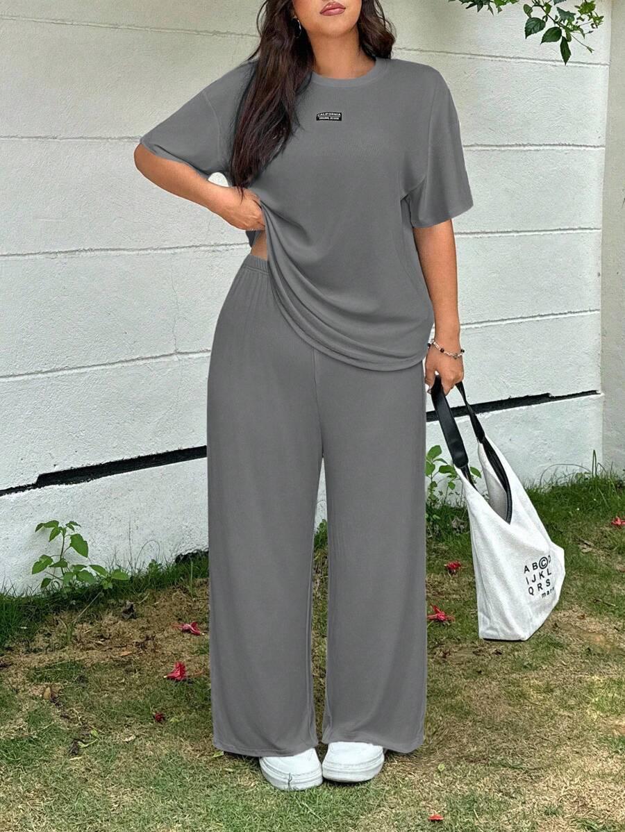 SHEIN SZARA BLUZKA KRÓTKI RĘKAW S06__46