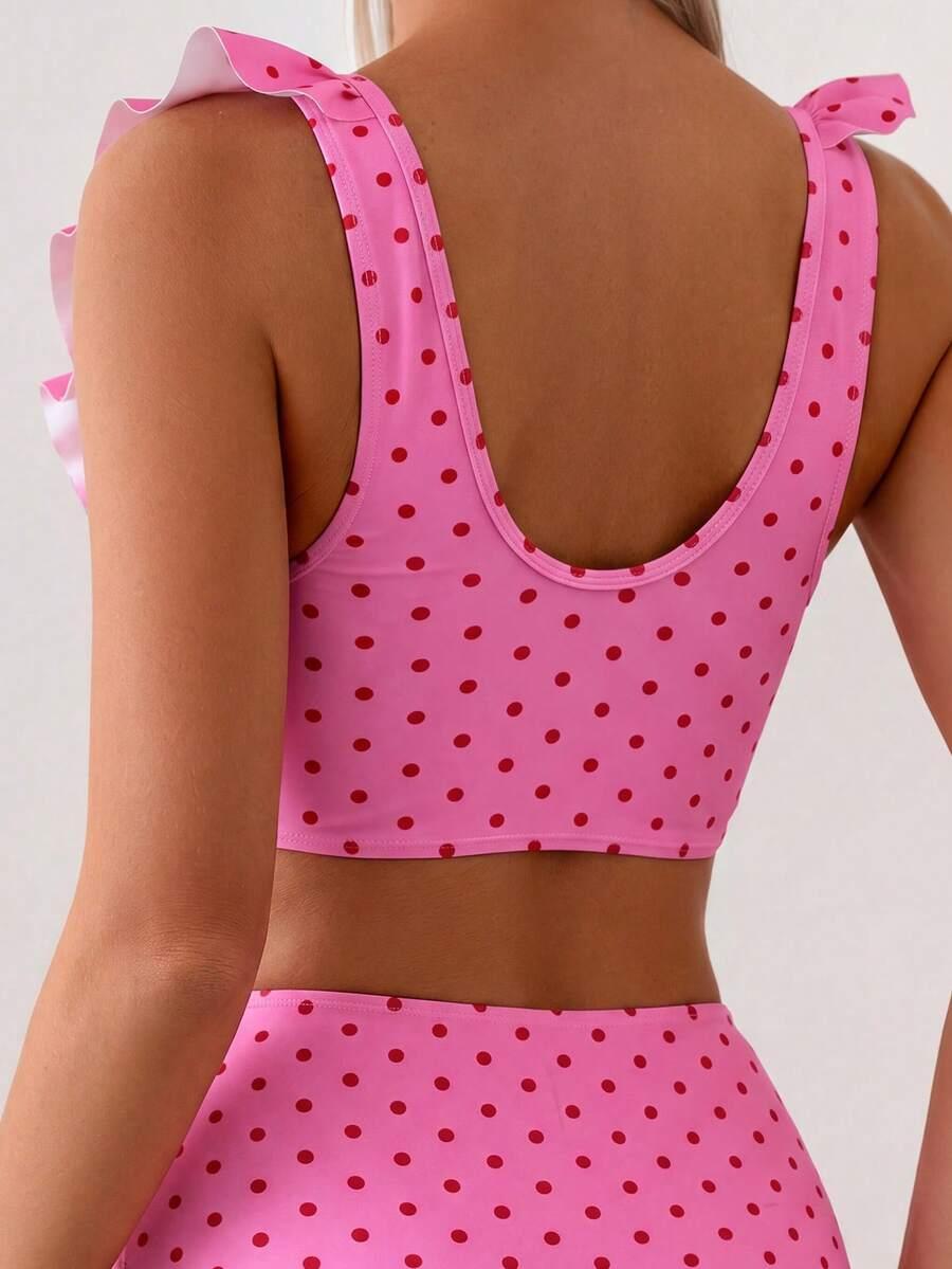 SWIM BASICS DWUCZĘŚCIOWY STRÓJ KĄPIELOWY PRINT S09__L