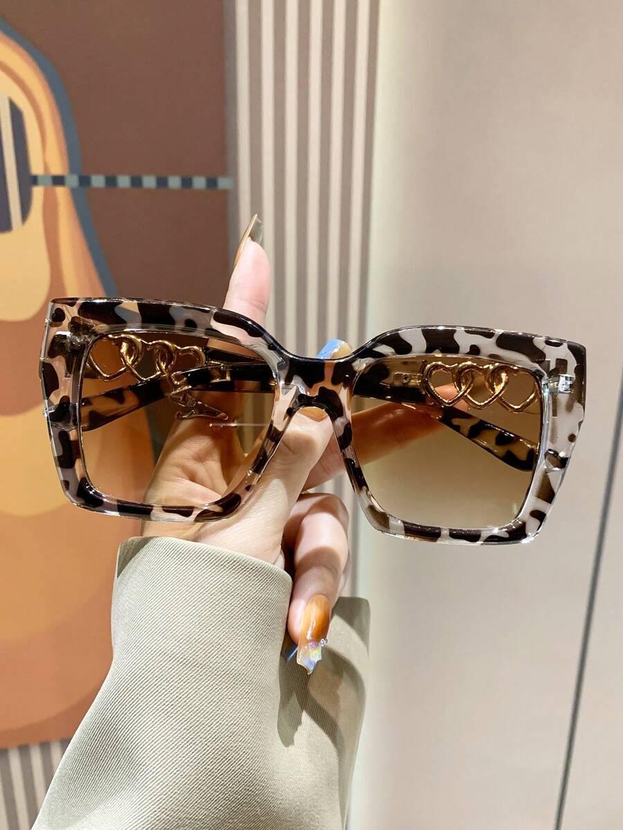 SHEIN OKULARY PRZECIWSŁONECZNE ANIMAL PRINT S07