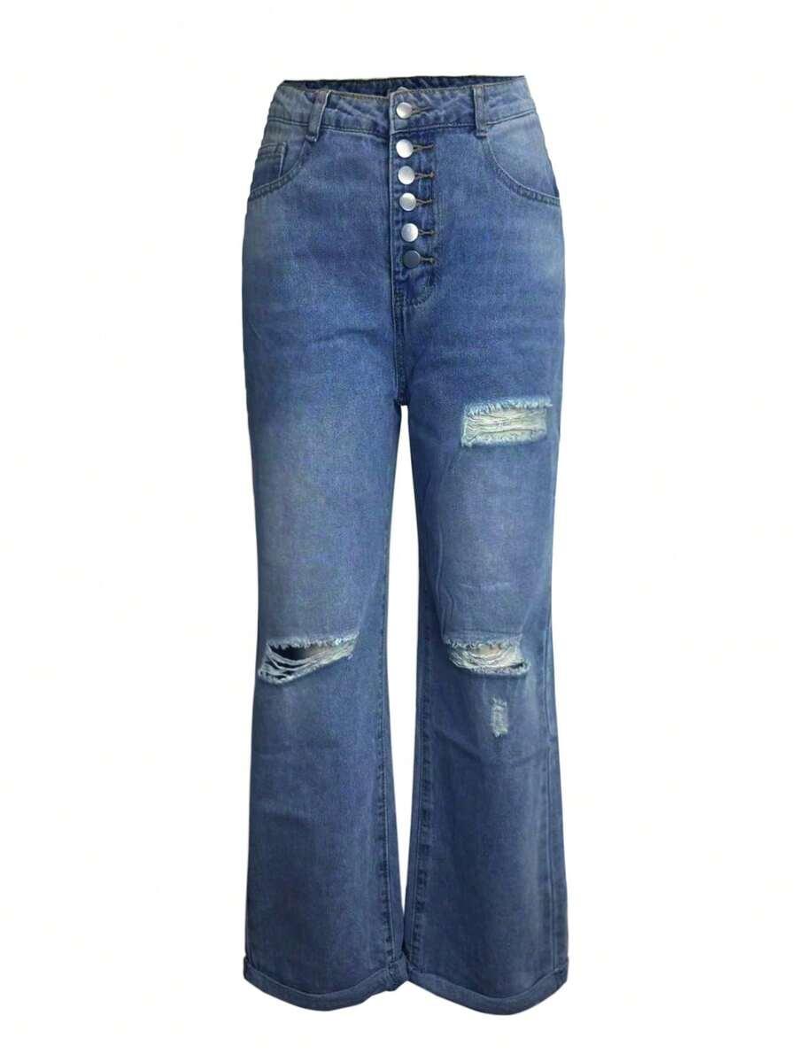 SHEIN NIEBIESKIE SPODNIE JEANS S06__XL