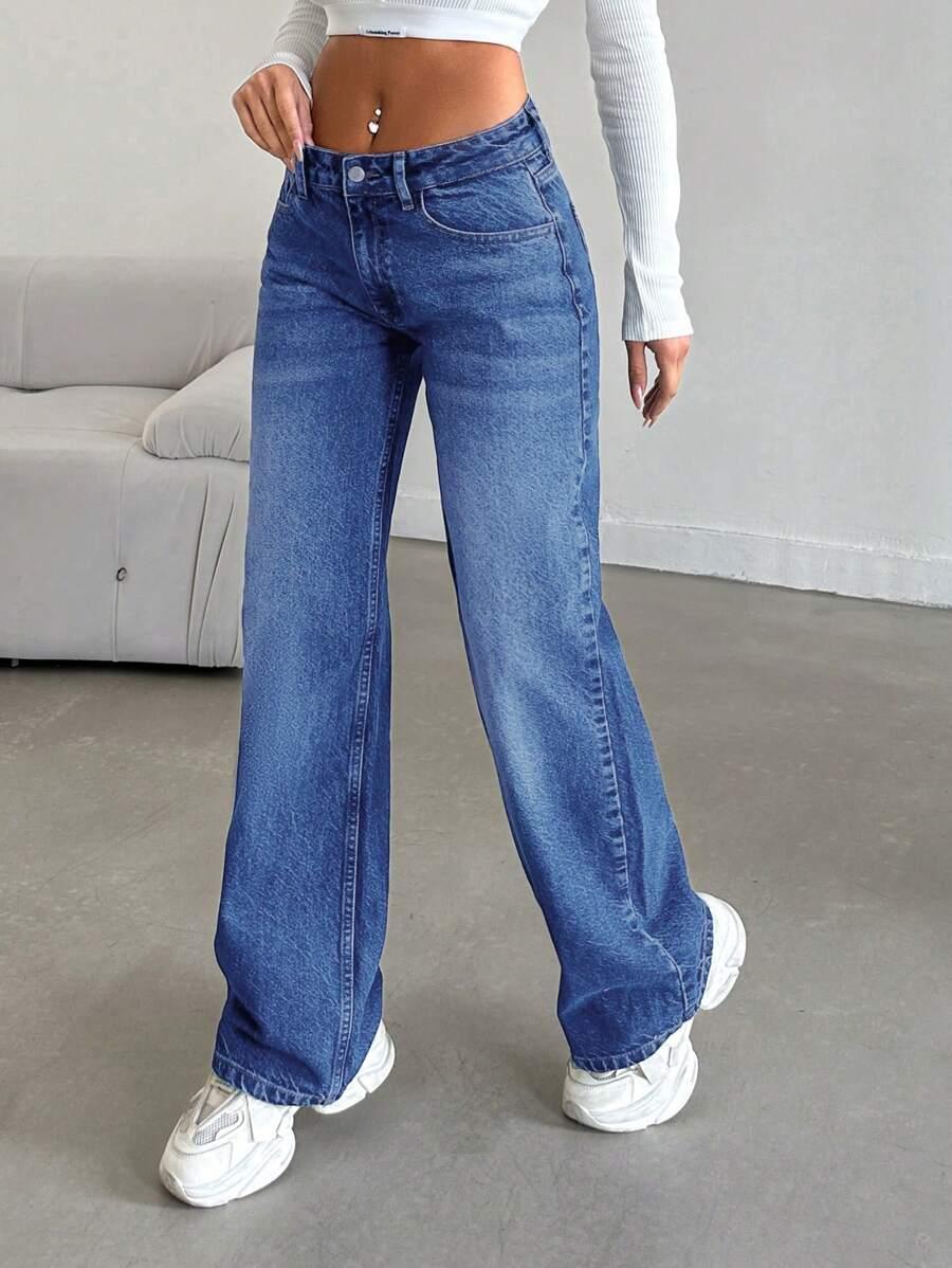 SHEIN NIEBIESKIE SPODNIE JEANS S06__M