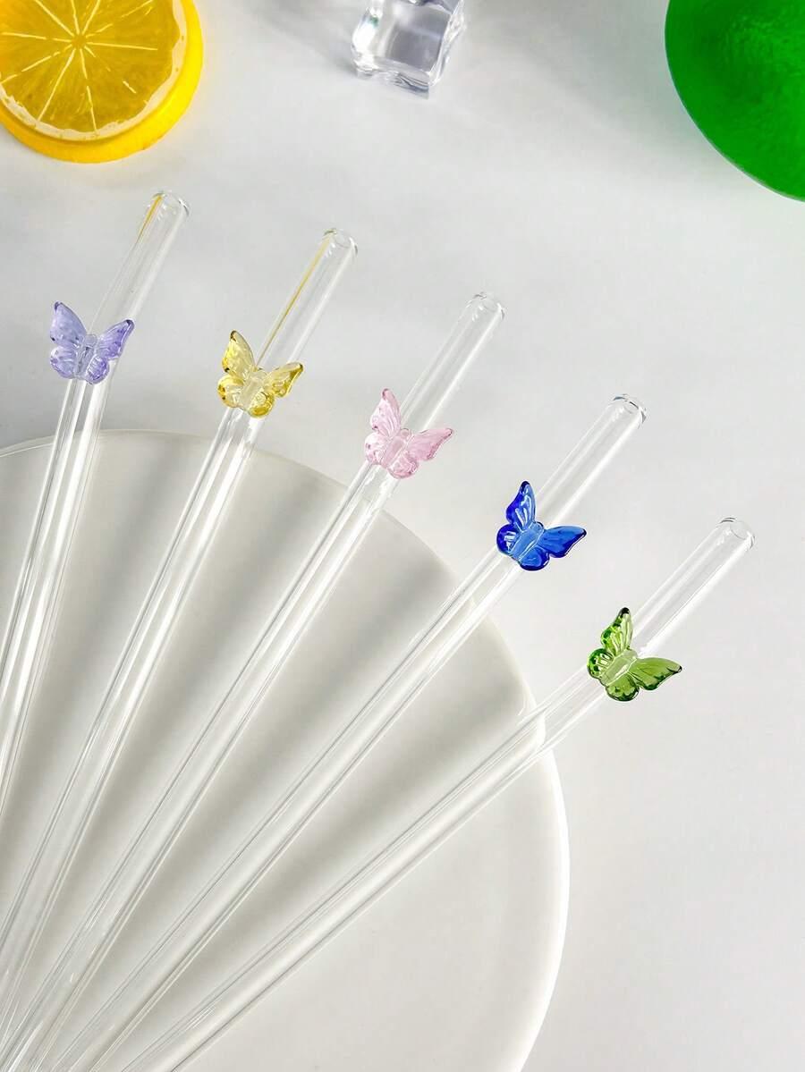 SHEIN SŁOMKA DO PICIA ZDOBIENIE 5-PACK S07