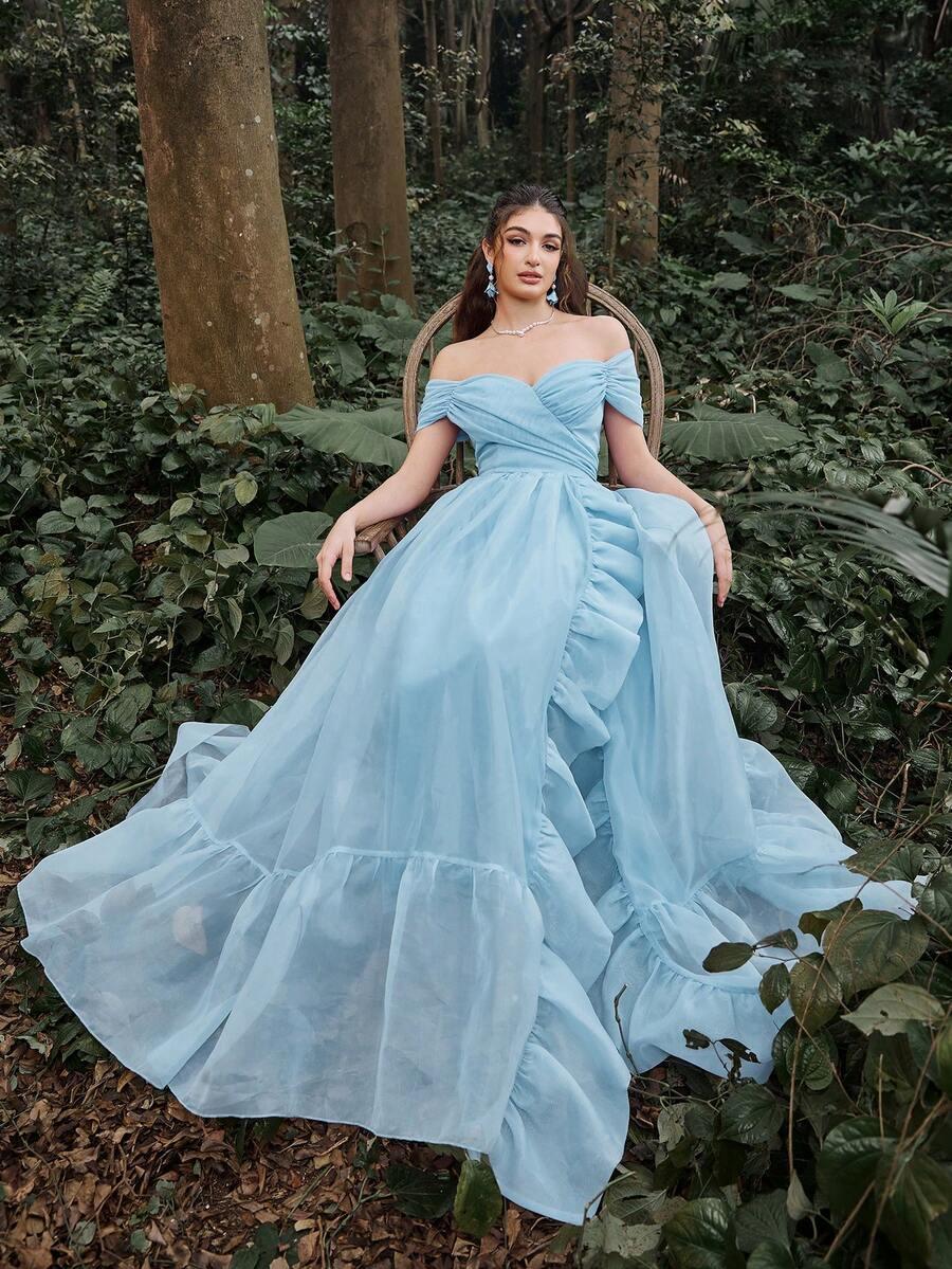 FAERIESTY NIEBIESKA MAXI SUKIENKA S06__L