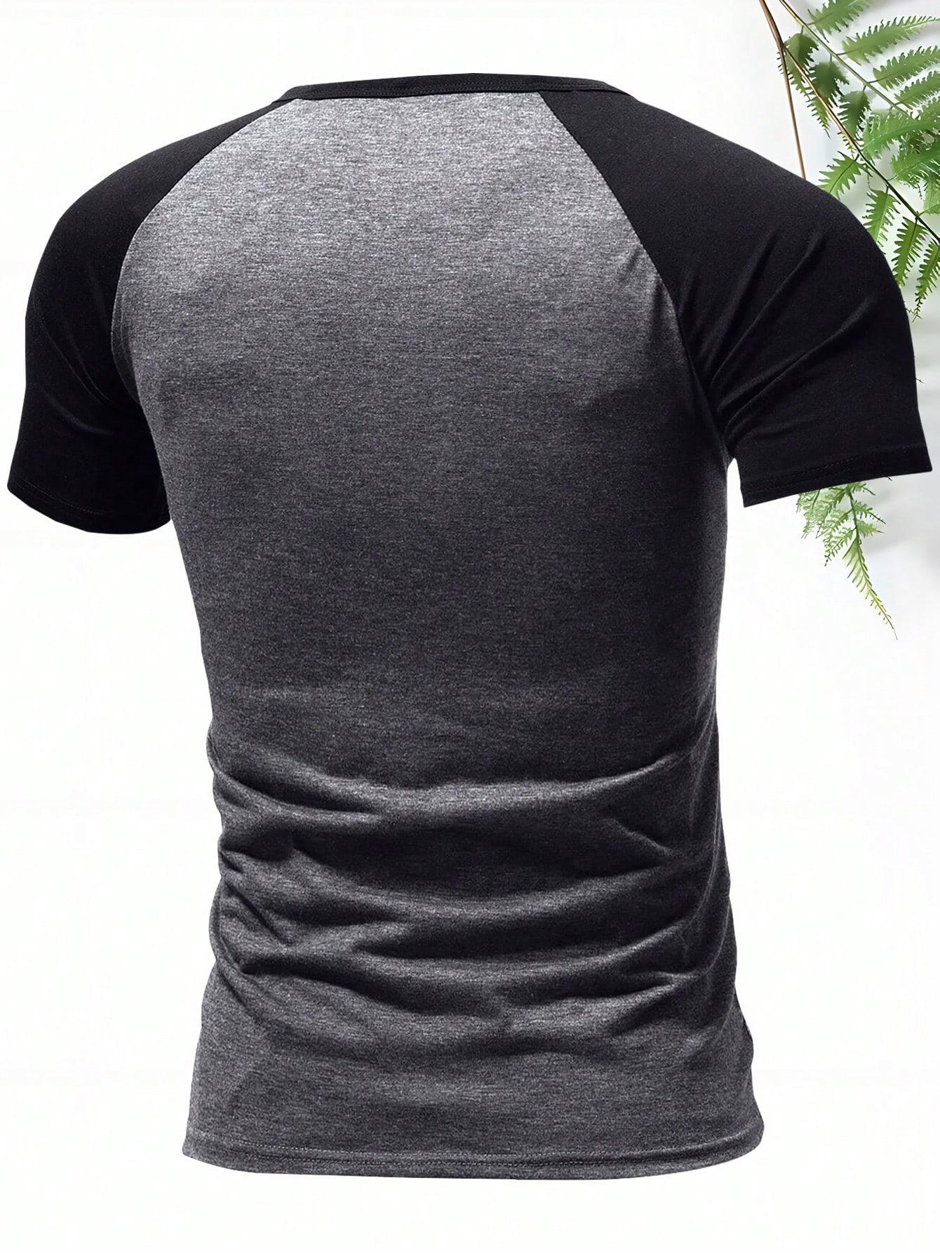 SHEIN CZARNY T-SHIRT KRÓTKI RĘKAW S06__M