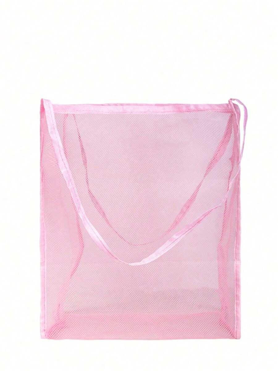 SHEIN RÓŻOWA TORBA PLAŻOWA S07__30X32