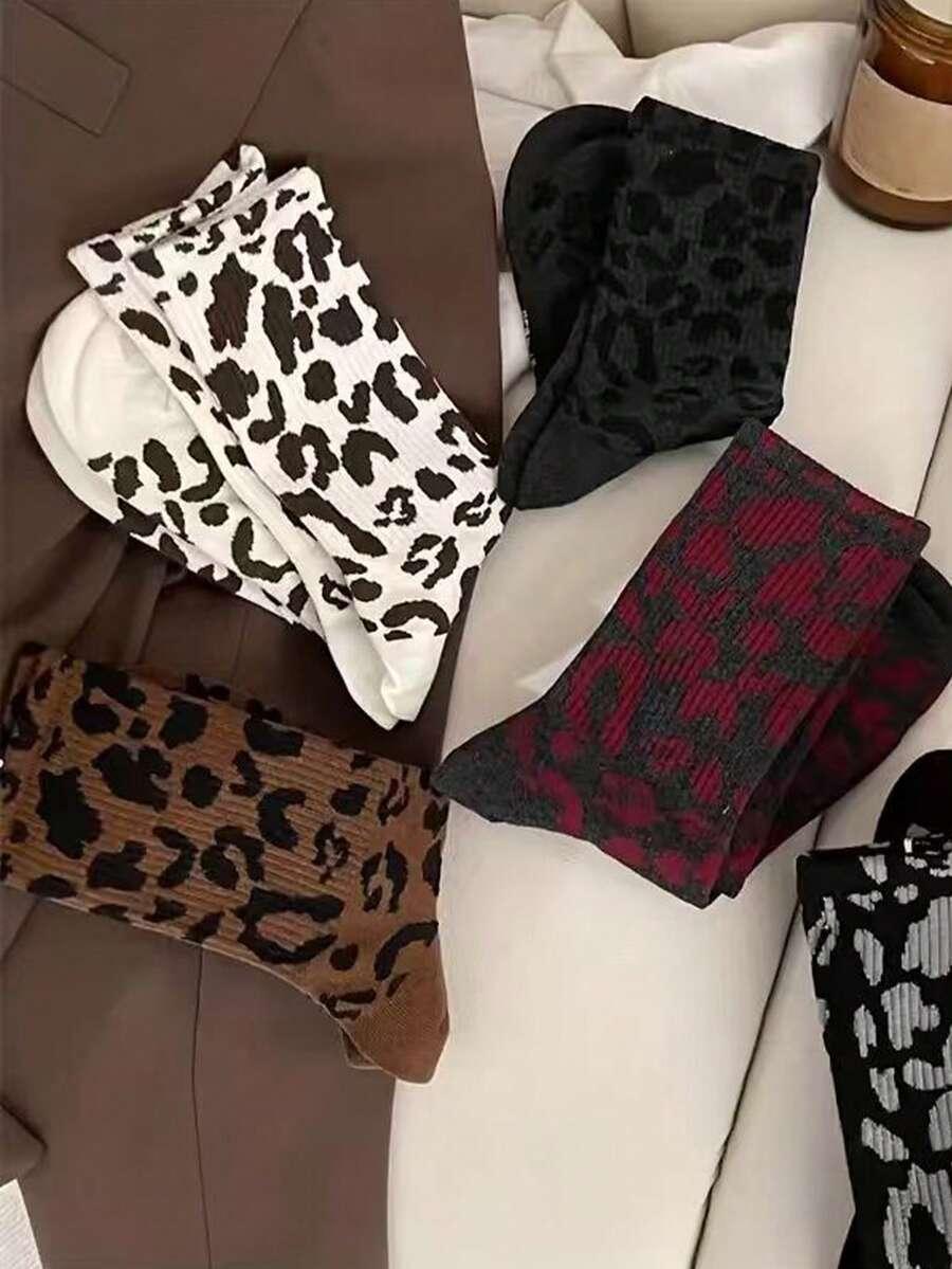 SHEIN SKARPETY ANIMAL PRINT 3-PACK S07__39-42