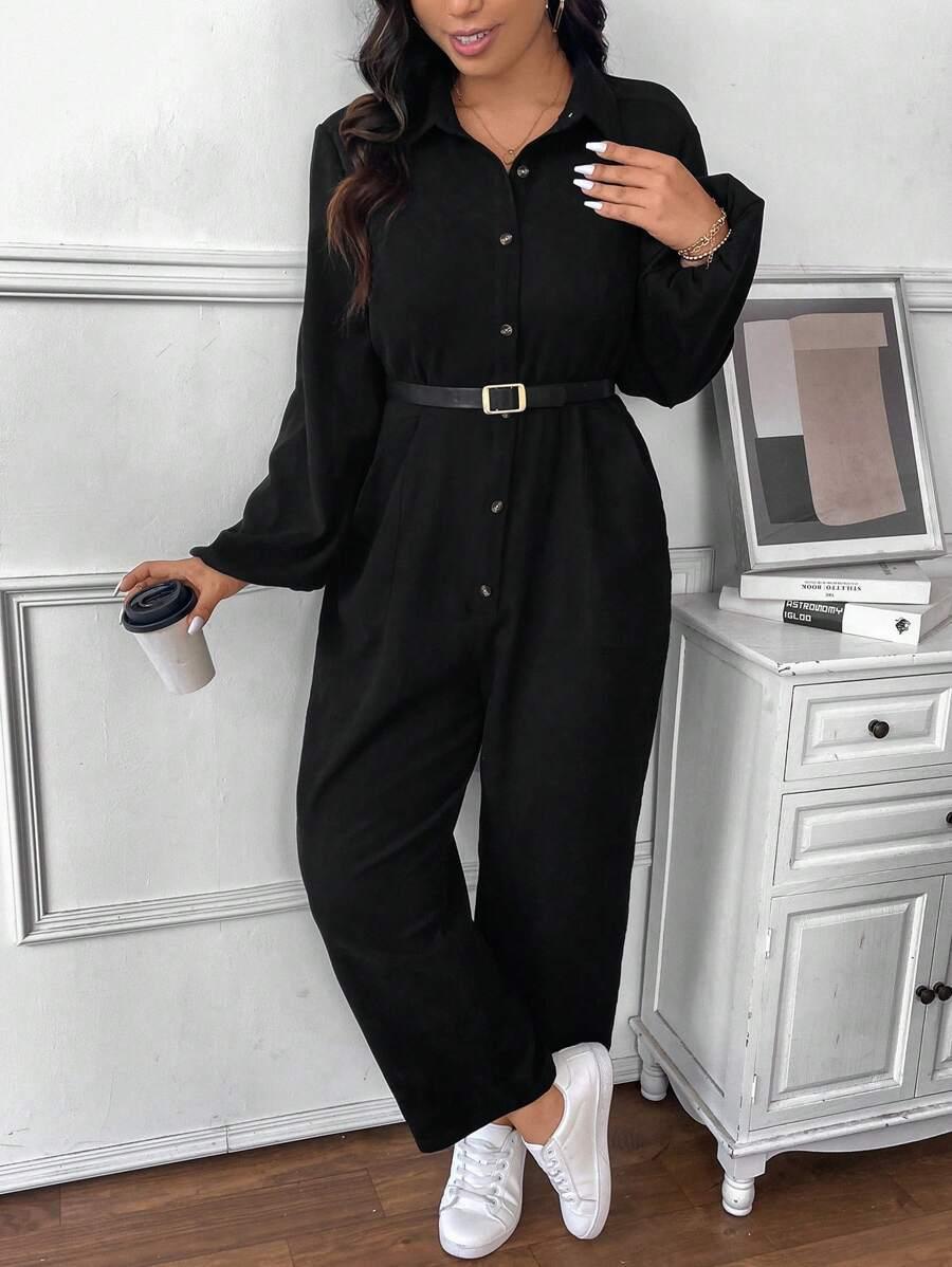 SHEIN CZARNY KOMBINEZON CASUAL S06__44