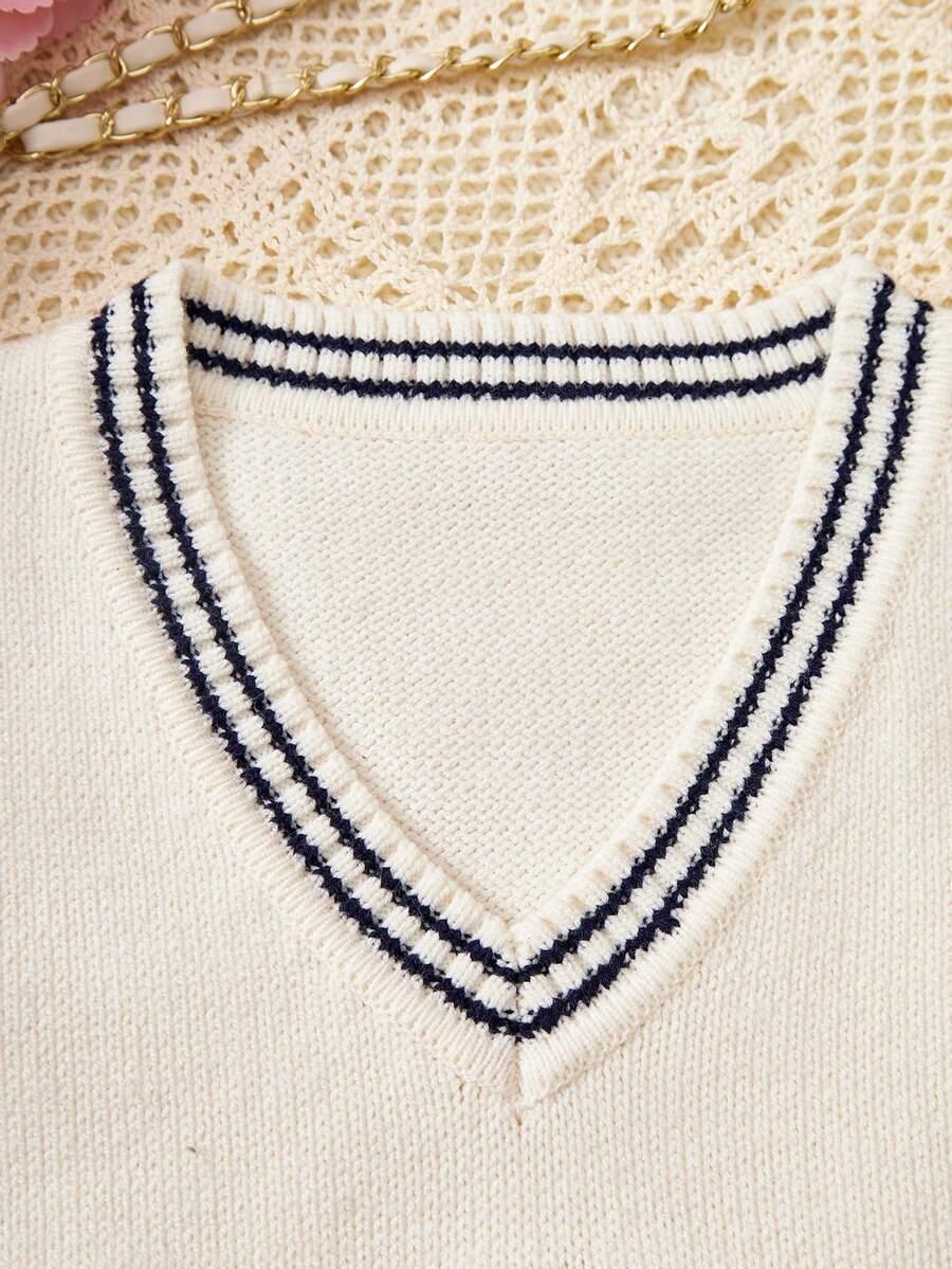SHEIN KREMOWA KAMIZELKA WZÓR S06__134/140