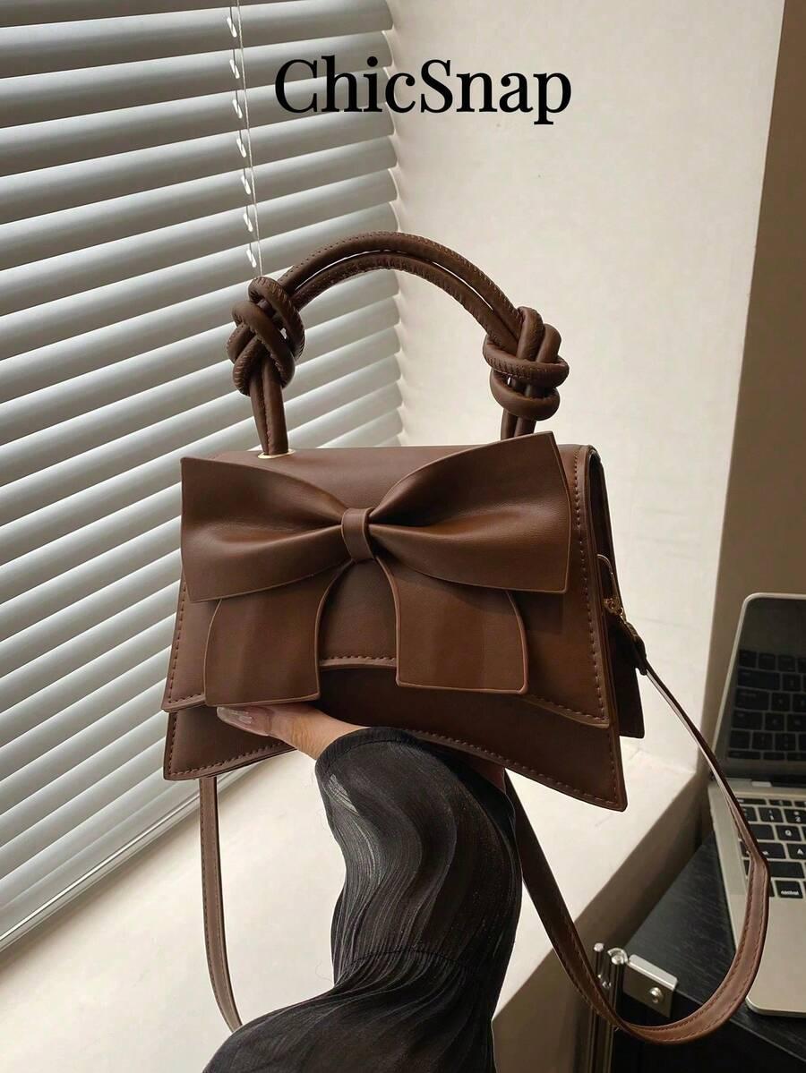 SHEIN BRĄZOWA TOREBKA IMITACJA SKÓRY S07__19X8X13,5